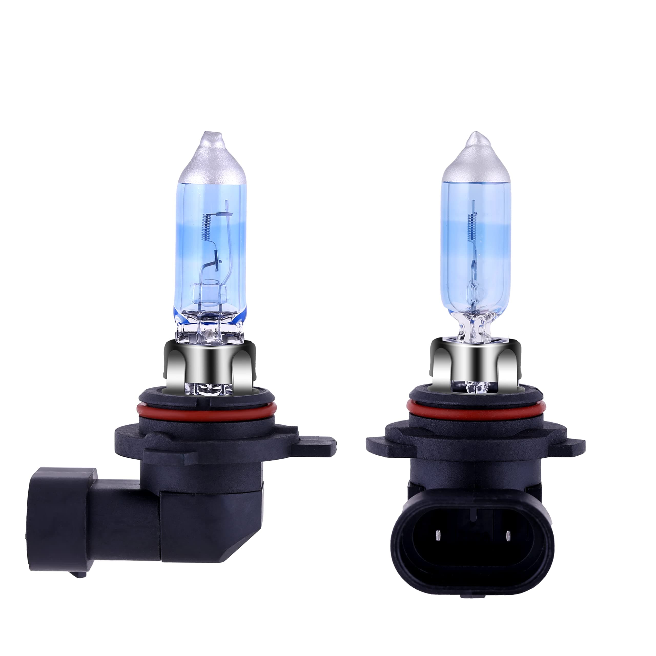9006 Headlight Bulbs HB4 Halogen Bulb 5000K Super White Light Long Life Replacement P22D 12V/51W (9006/HB4, 2 Pack)