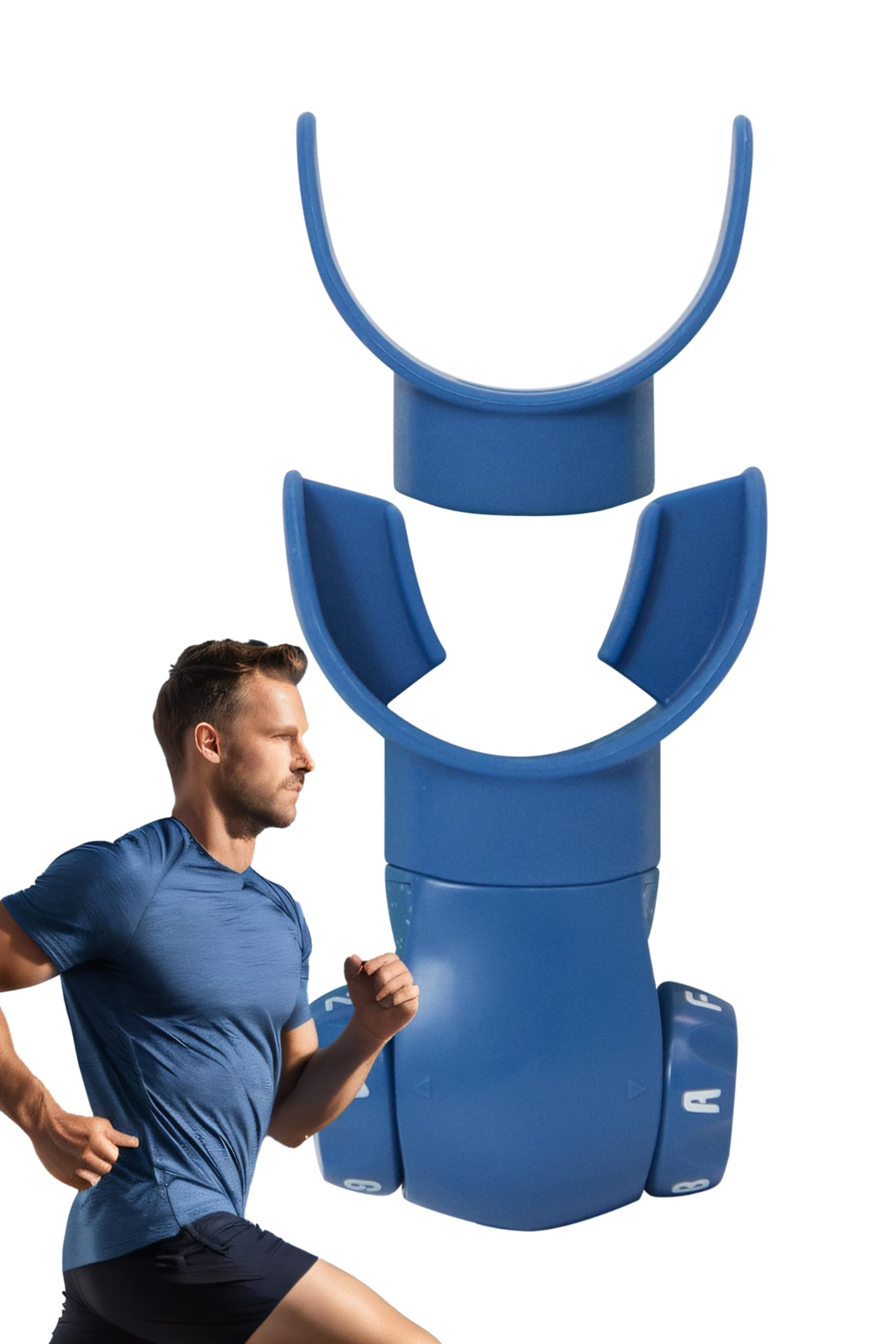 Breathing Exercise Device,Breathers Trainers Exerciser with Adjustable Inspiratory/Expiratory Vibration Fitness for Wellness