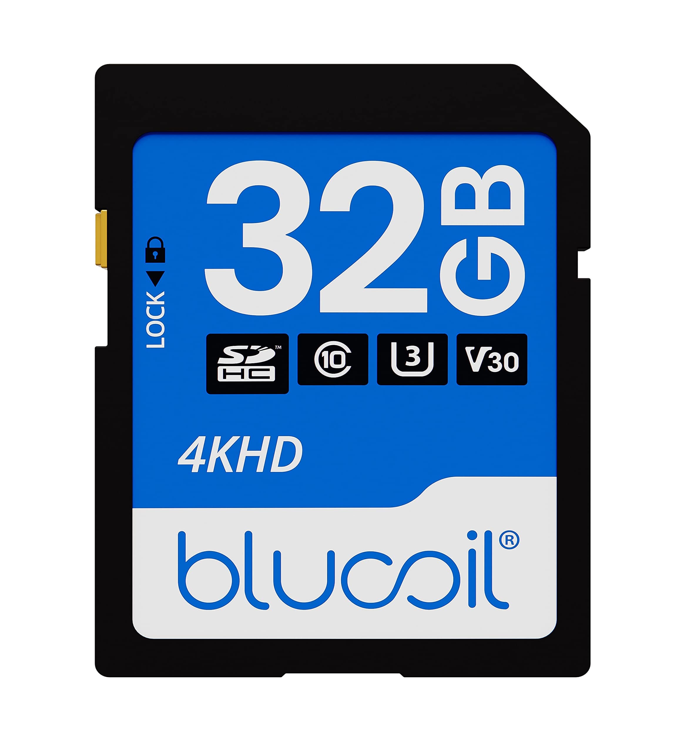 blucoil32 GB Class 10 High Speed Flash Memory SD Card