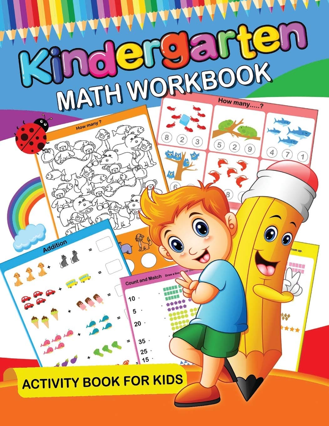 Kindergarten Math Workbook: Easy and Fun Activity Book for Kids and Preschool Paperback – September 6, 2018