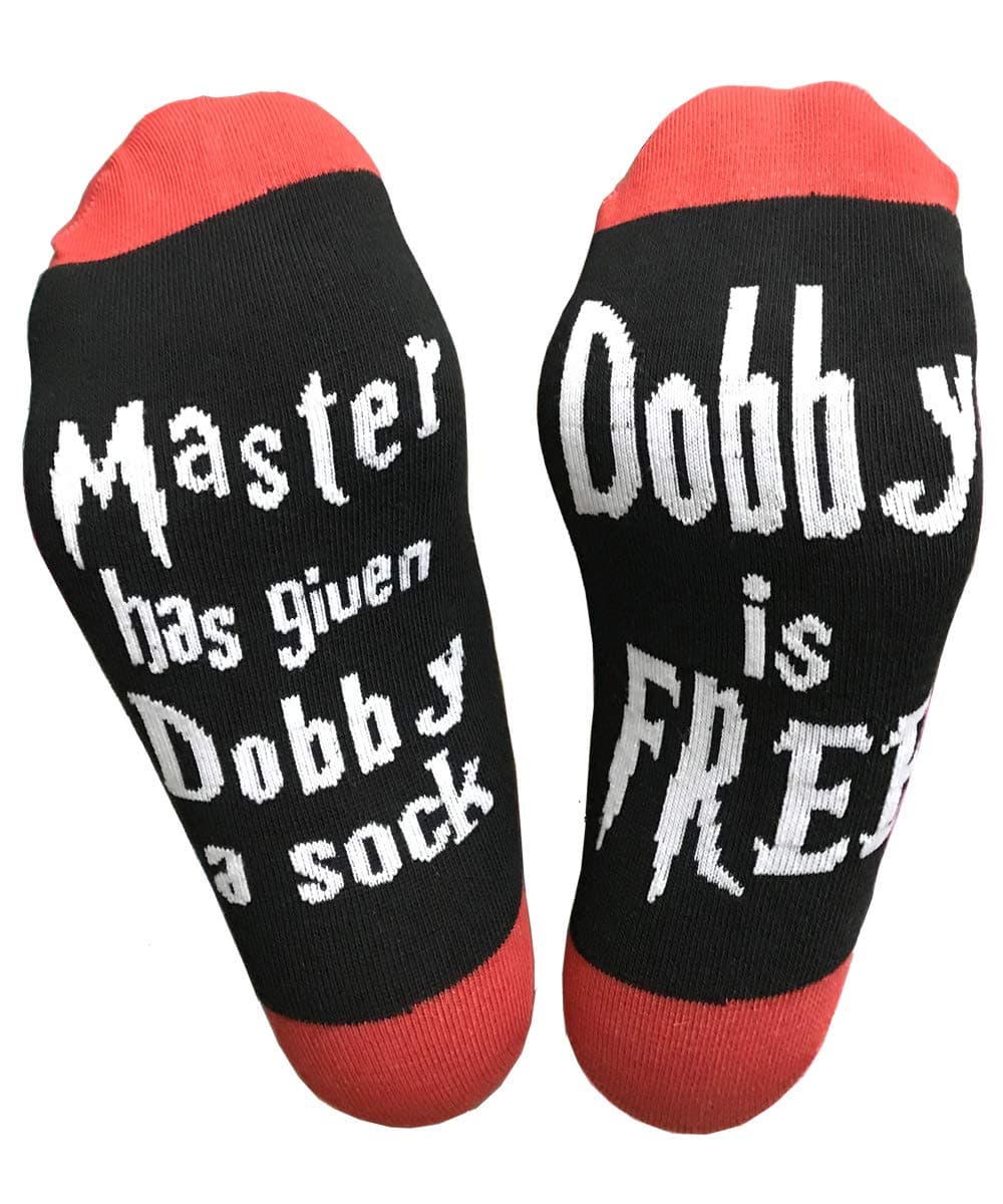 Novelty Socks Master Has Given Dobby a Sock Dobby is Free Socks for Women Men