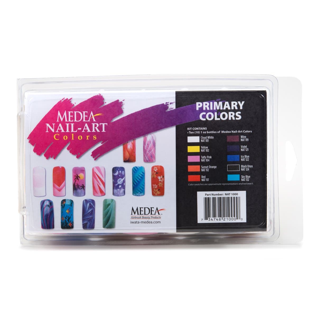 Medea 10 Primary Colors Basic Nail Paint Medea Nail Art Color Set
