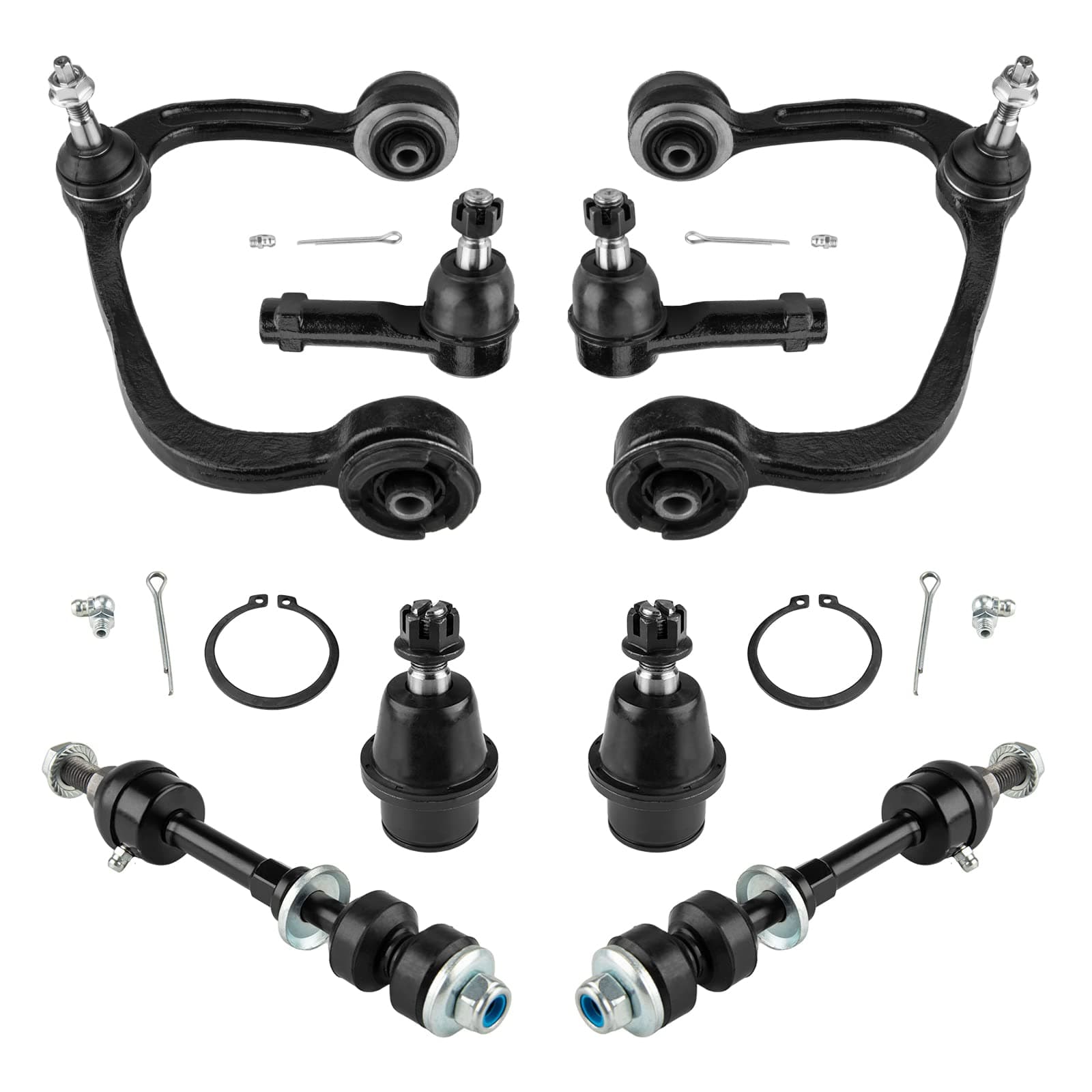 AUTOSITY F150 Front Control Arms, Front Upper Lower LH RH Control Arm W/Ball Joint Replacement for 2006-2008 F150 Mark LT 2WD Replace K80306 K80308 ES3691 K80337 K80149 Ball Joint Assembly