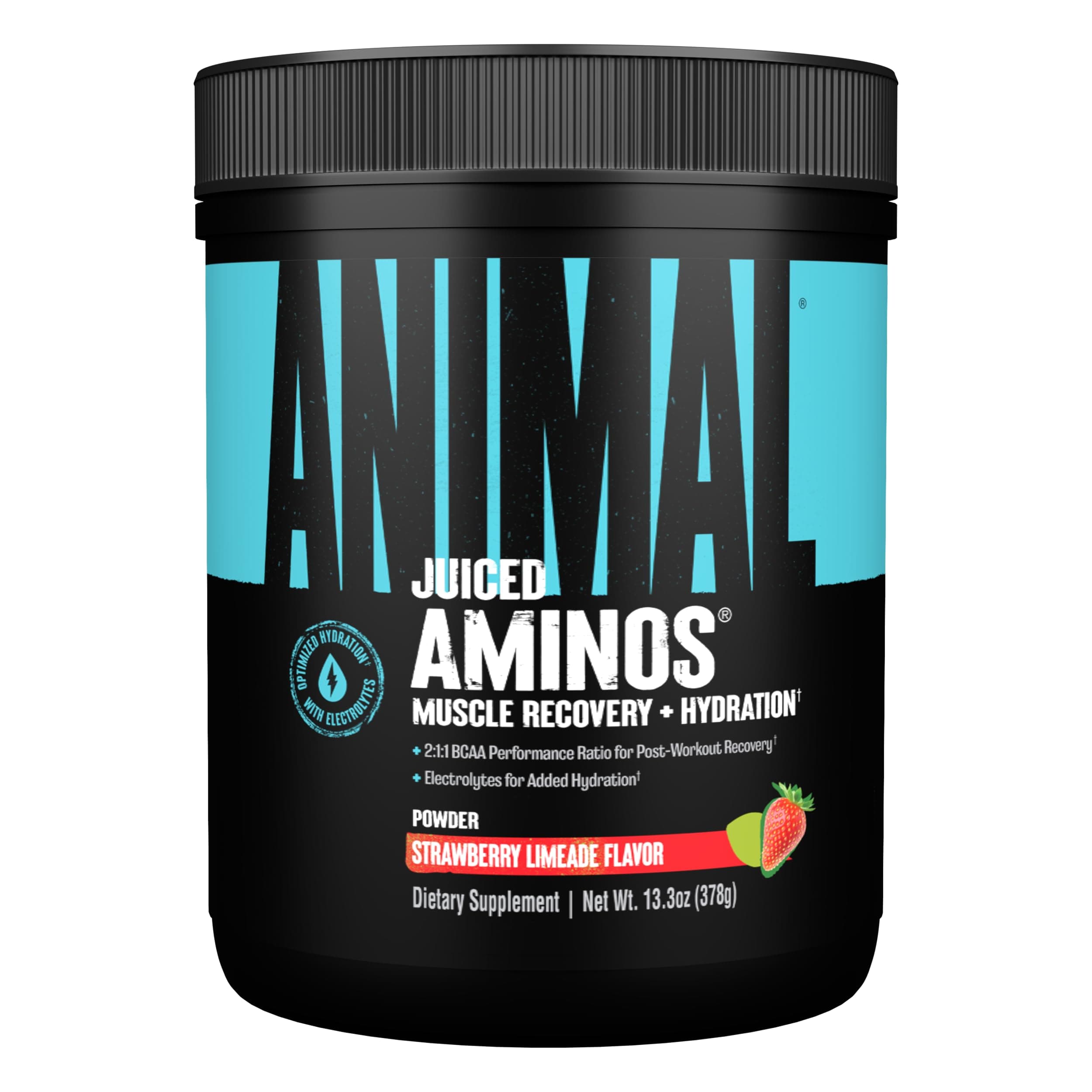 - Animal Juiced Amino Acids - BCAA Powder EAA Matrix Plus Hydration with Electrolytes and Sea Salt Anytime Recovery and Improved Performance, Strawberry Limeade Flavor, 30 Servings