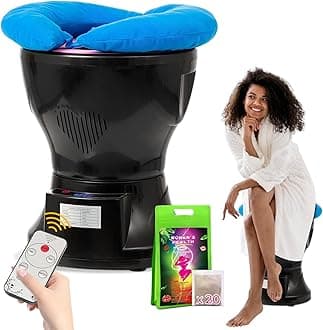 EXJIOTA Yoni Steam Seat, Yoni Steam kit with Yoni steaming pot & Steaming Herbs (20 Steams) & U Cushion, V Steam at Home Kit Uses for Women PH Balance, Cleansing, Postpartum care, Menstrual Support