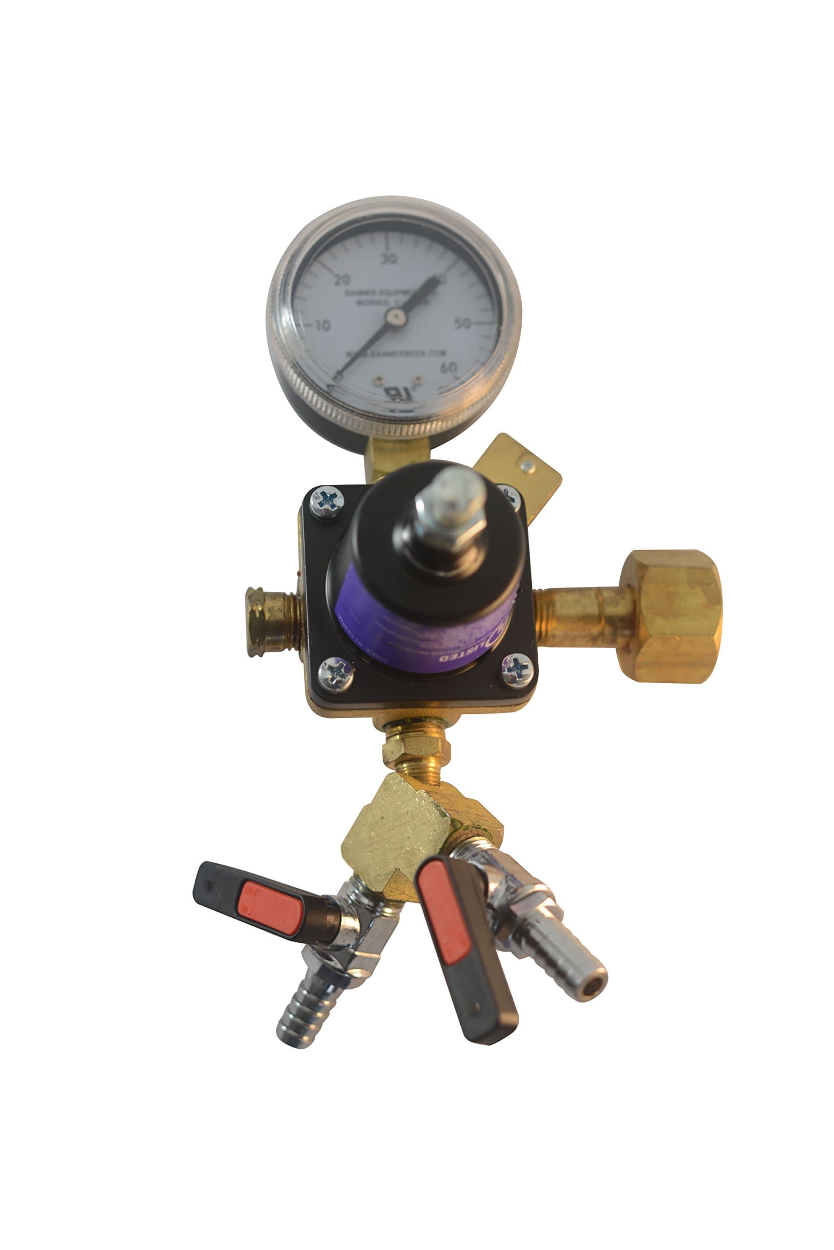 Dual Check Valve Single Gauge CO2 Regulator for Draft Beer Beverage Kegerator