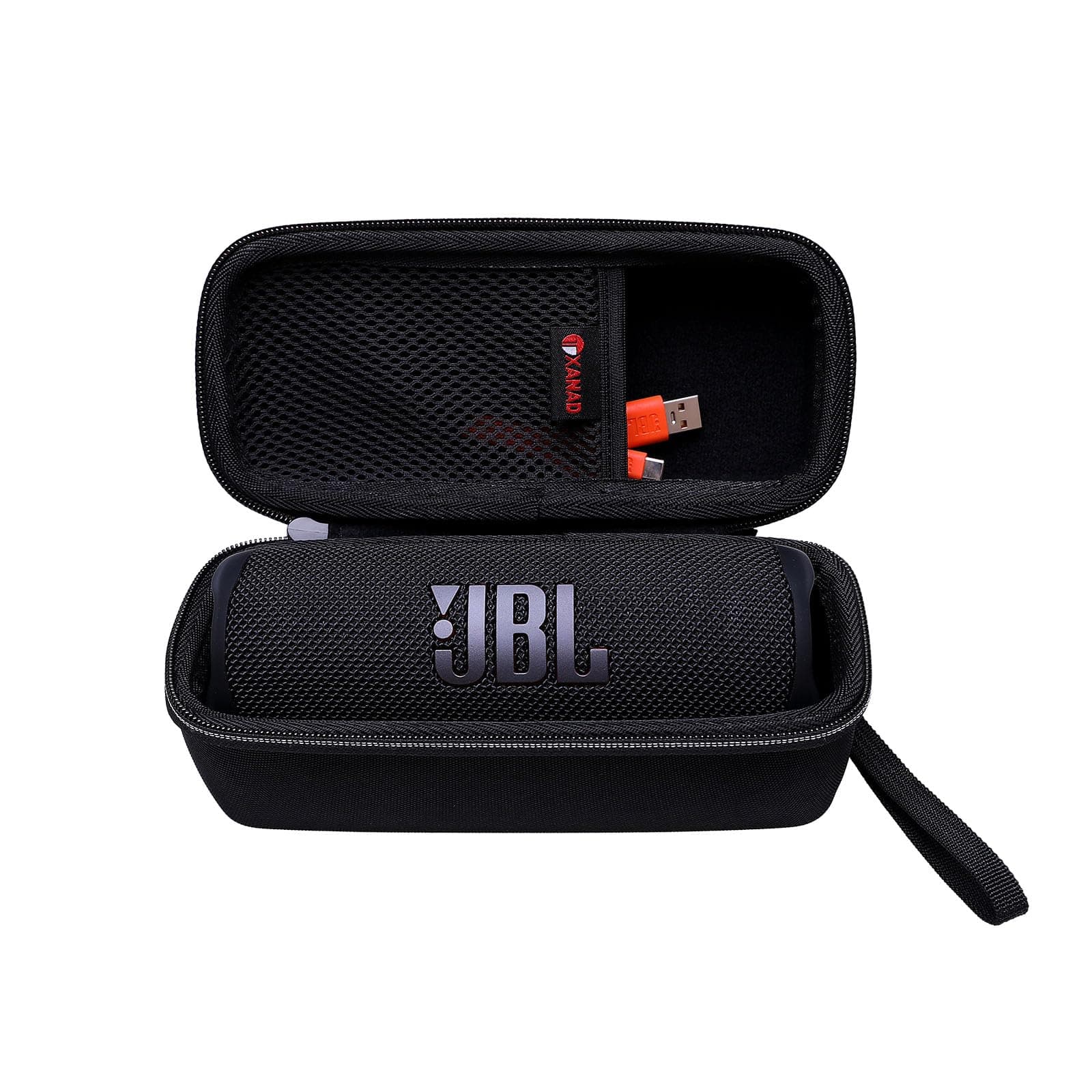 Hard Case for JBL Flip 7/6 /5 Essential or Sono Roam 2/1 Waterproof Portable Speaker- Travel Carrying Storage Protective Bag(Black)