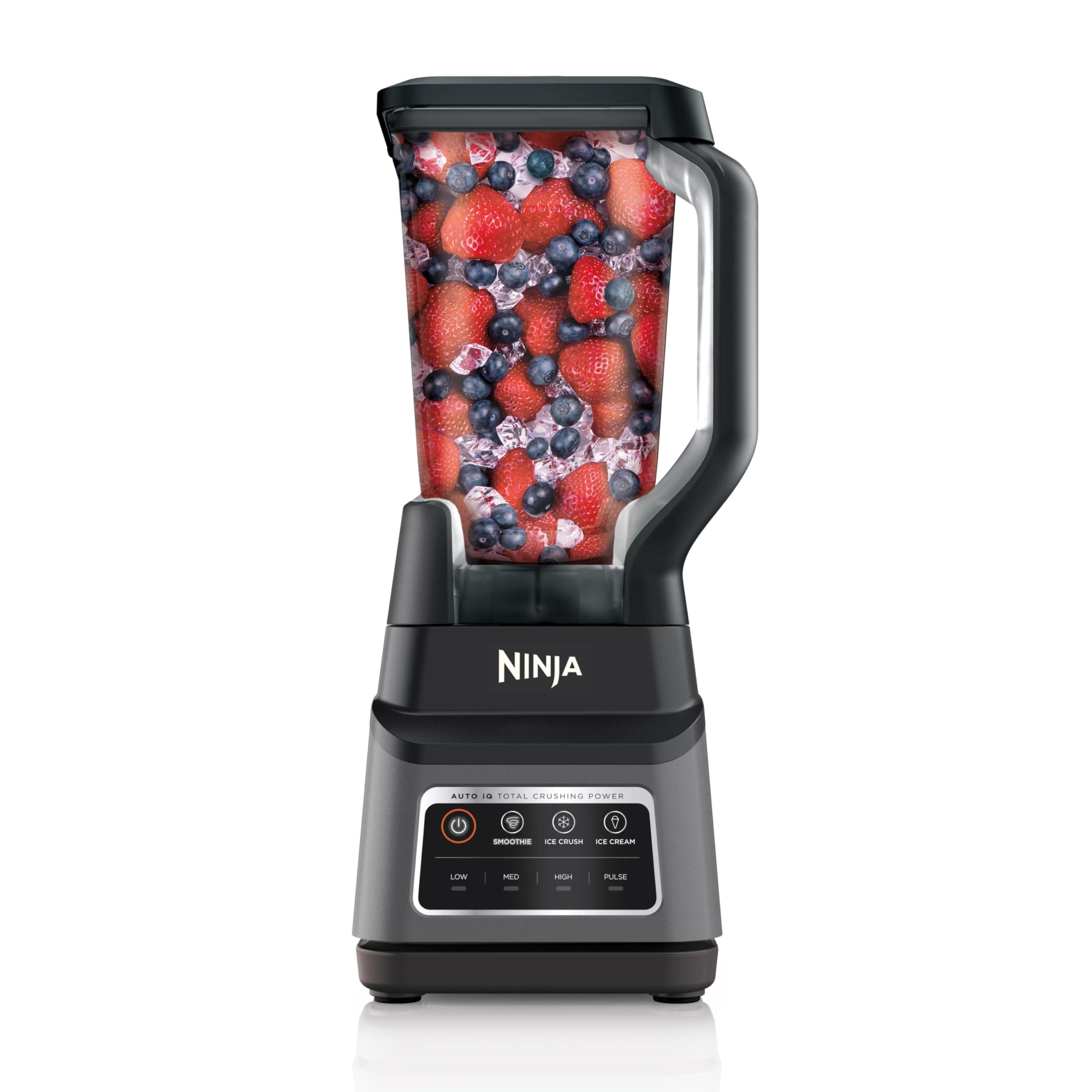 Ninja Professional Plus Blender | Max Power Smoothie Blender, Ice Cream Maker, Frozen Drink Mixer & Margarita Machine | 3 Auto IQ™ Presets, 1400 W, 72oz Total Crushing Pitcher | Dark Grey, BN701