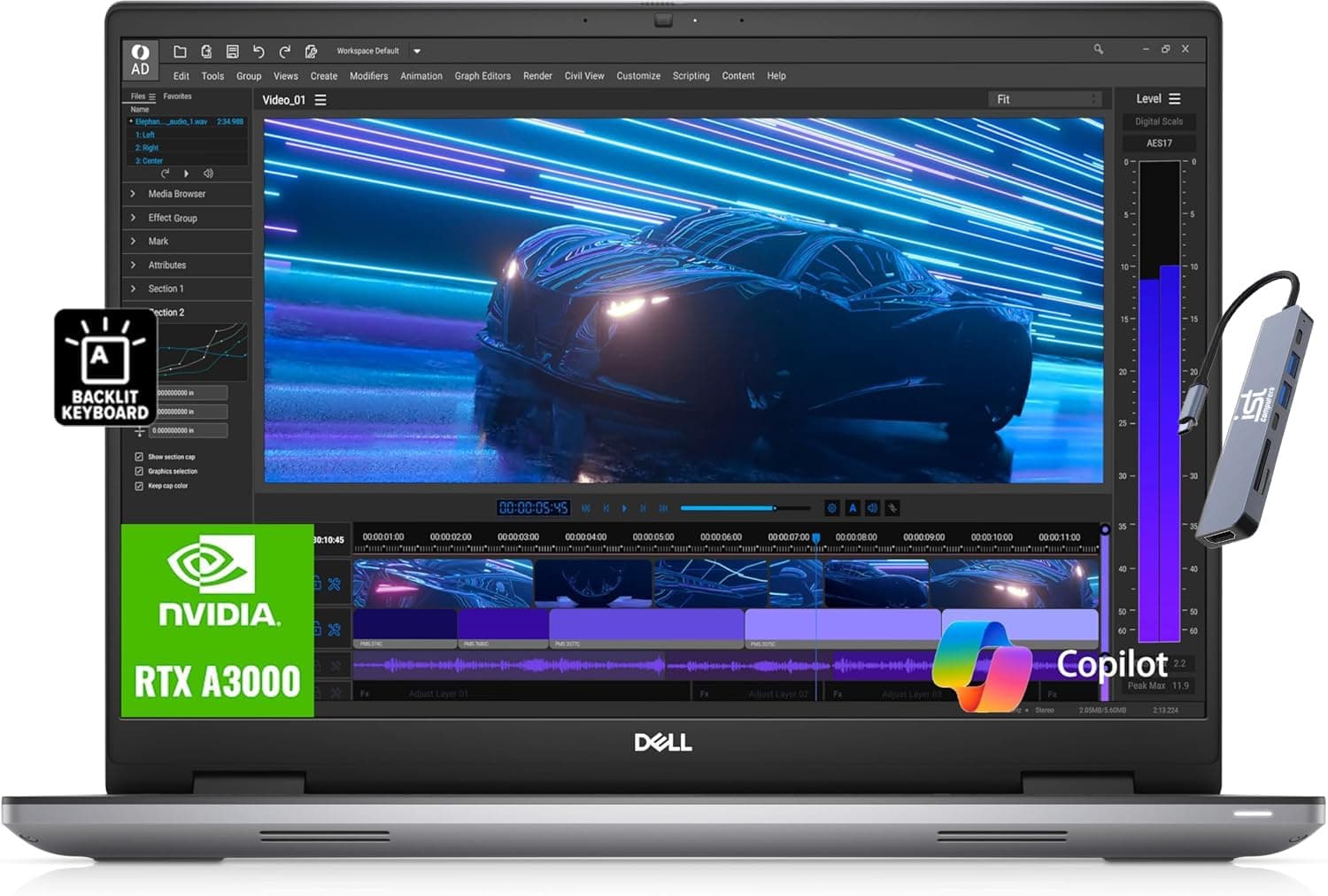 Dell Precision 7000 7670 Mobile Workstation (RTX A3000 12GB GPU, 16" FHD+, Intel 16-Core i7-12850HX, 64GB RAM, 1TB SSD), Laptop for Business, Architect, Designer, 3-YR WRT, Win 11 Pro w/AI Copilot