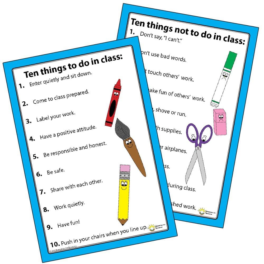 Do and Dont's of Class Poster