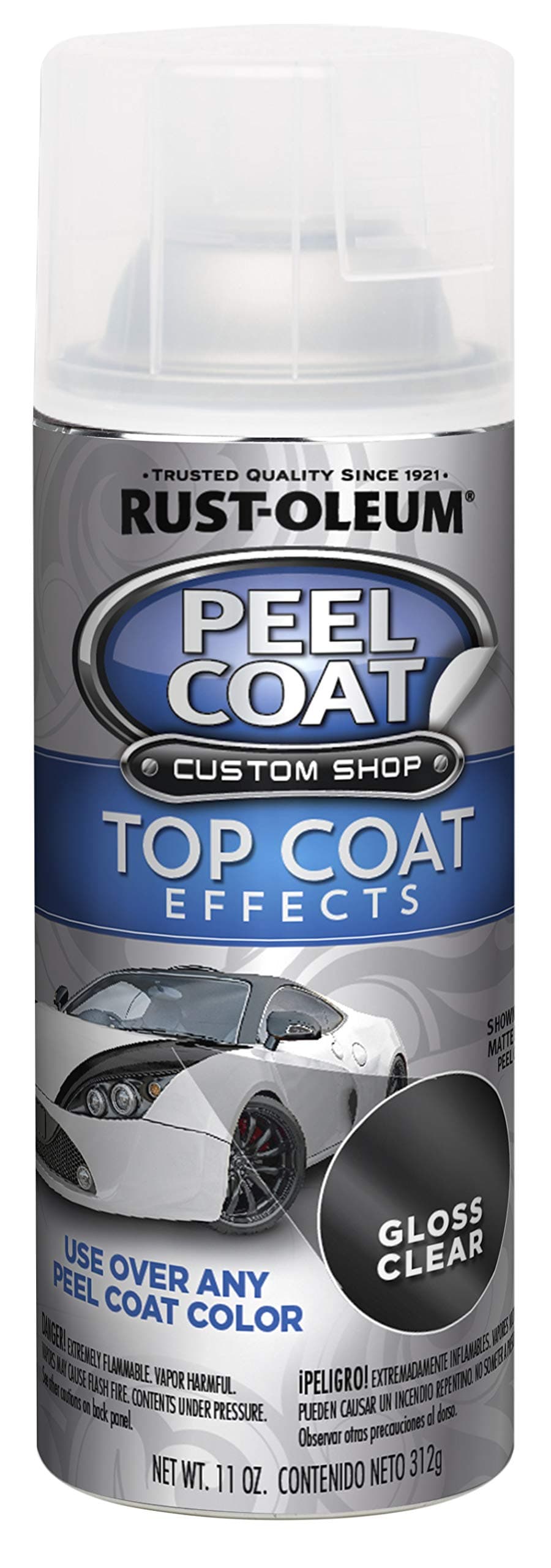 Peel Coat Top Coat Effects Spray Paint (Gloss Clear - 10oz,297343)