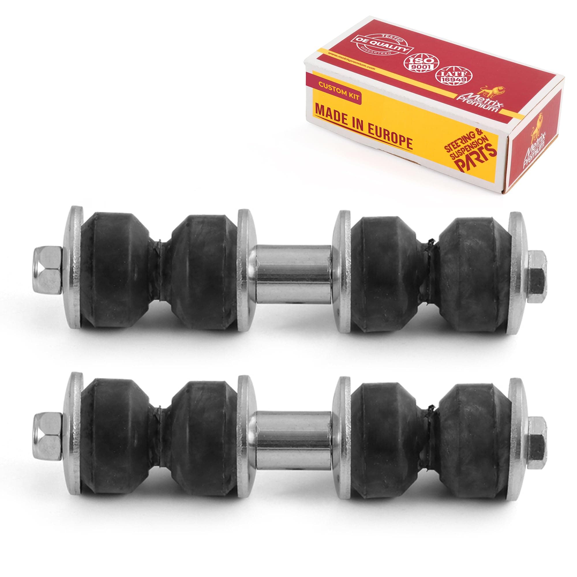Metrix Premium Chassis Parts - 2 PC Front Sway Bar Stabilizer Bar Link Kit Fits 08-09 Buick Allure, 05-06 Chevrolet Uplander AWD, 10-17 Jeep Patriot, Replacement K700527 / K5342, Made in Europe