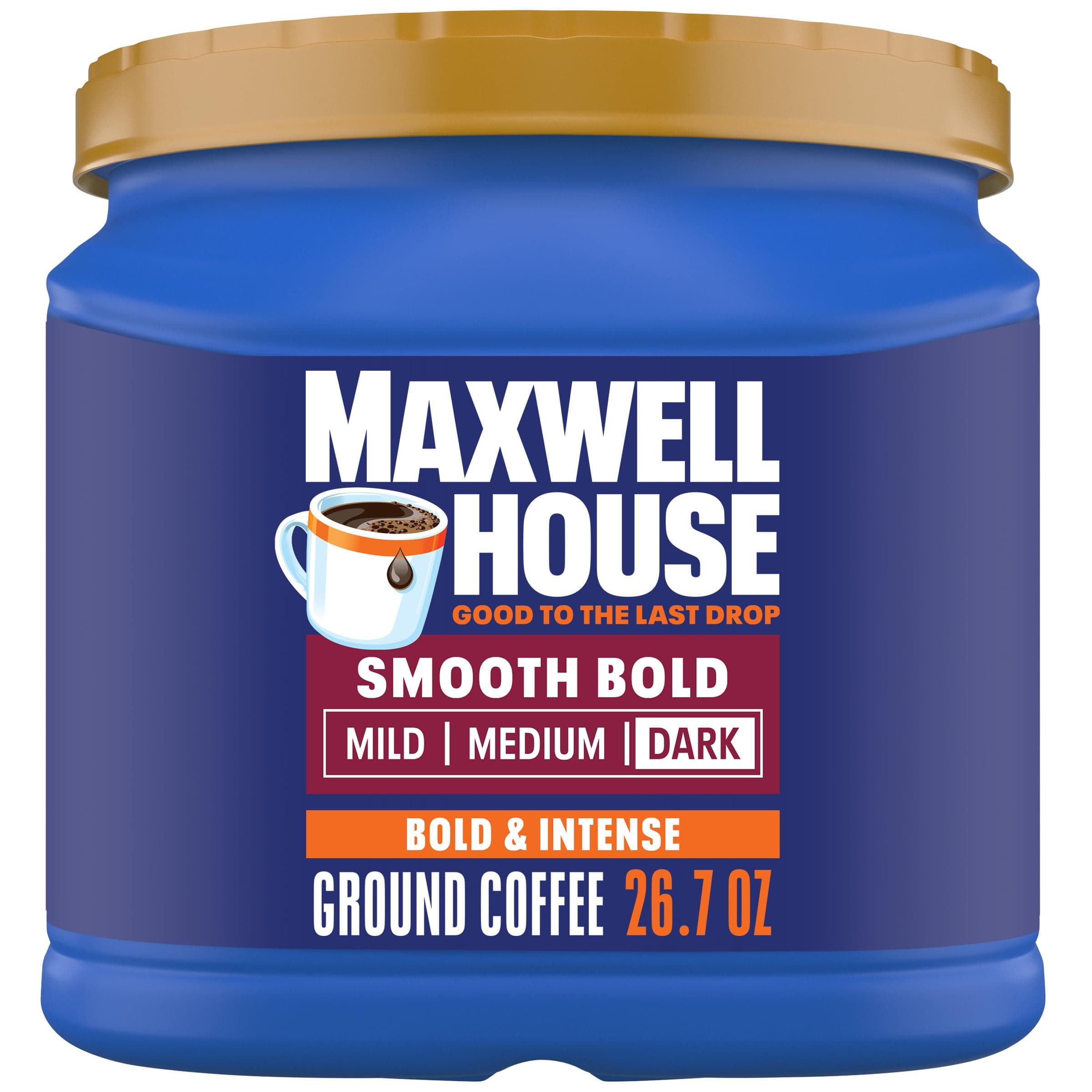 (Smooth Bold, 790ml) - Maxwell House Ground Coffee, Smooth Bold, 790ml