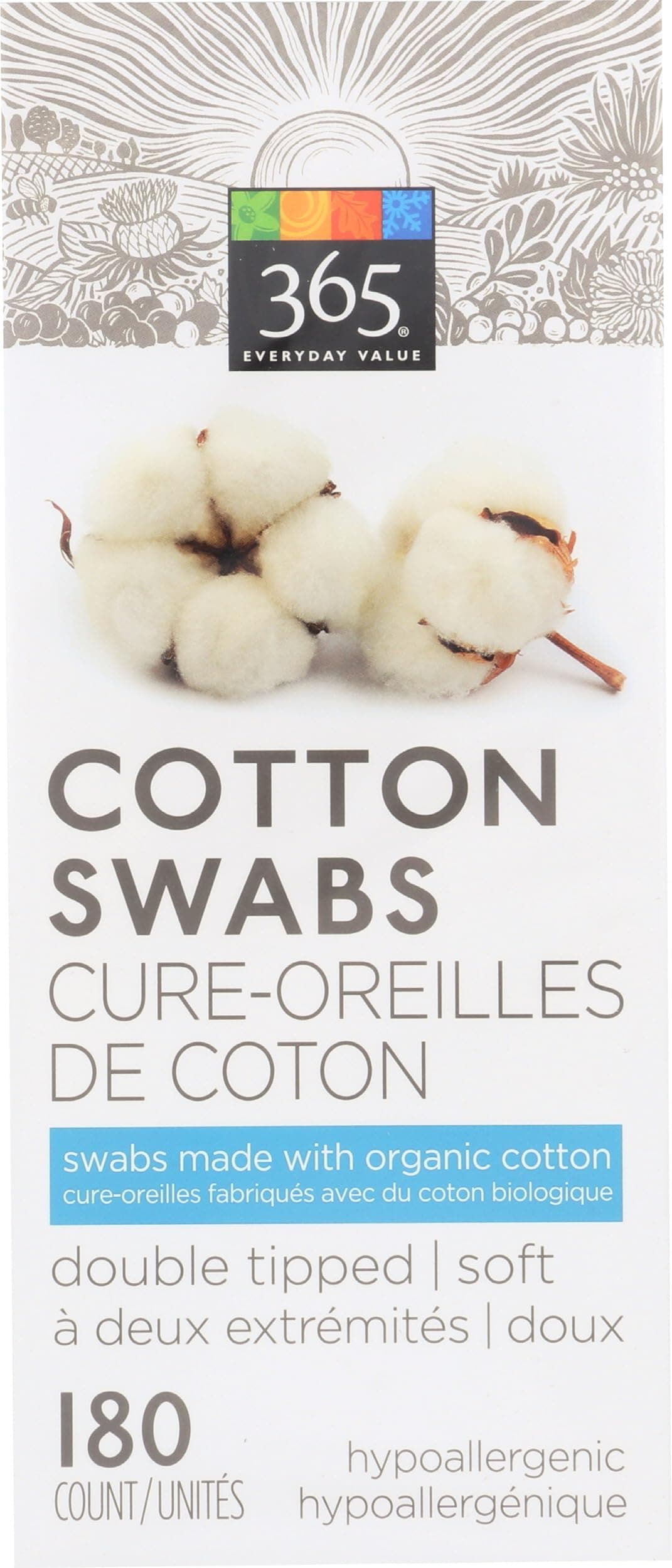 365 Everyday Value, Cotton Swabs, 180 ct