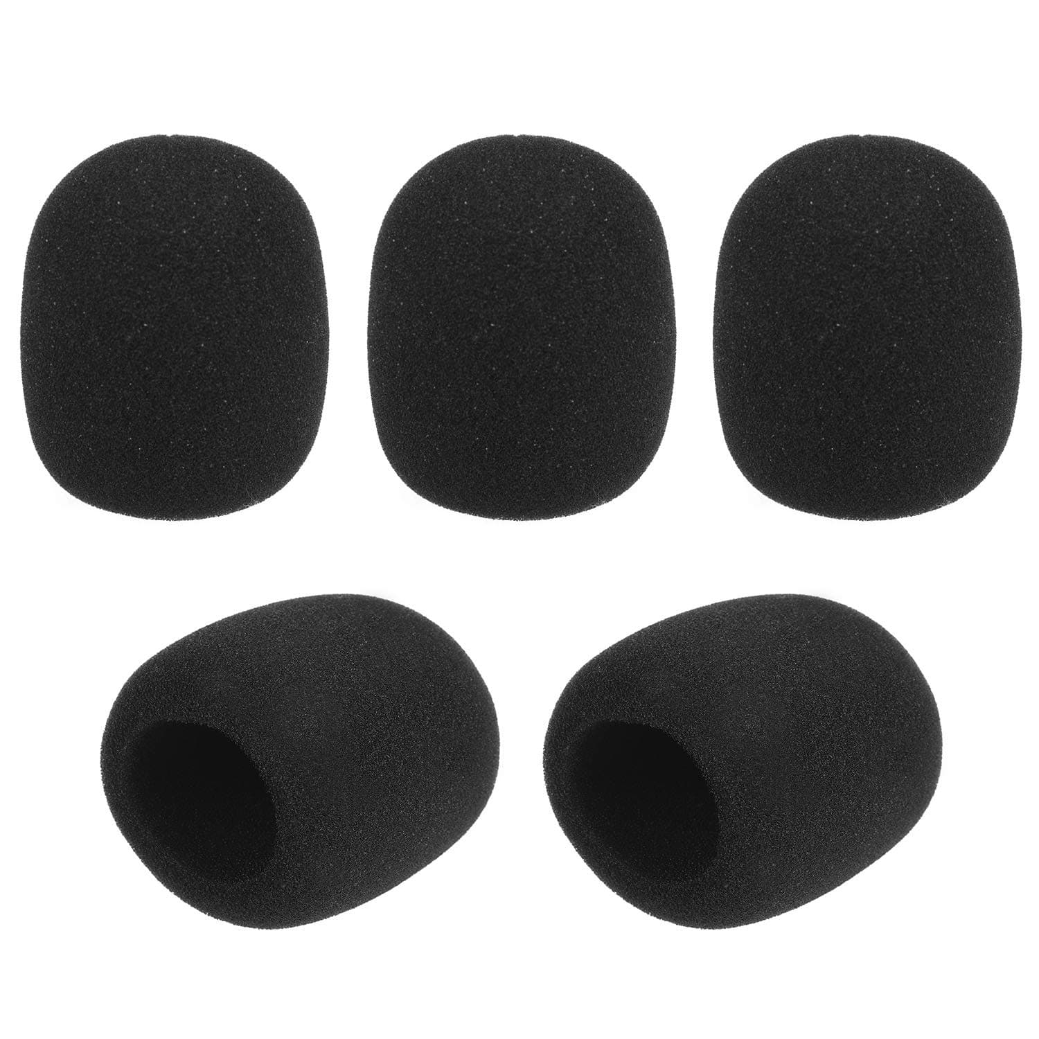 microphone foam covers, 5pcs Handheld Microphone Windscreens Mic Foam Covers Compatible with Standard Ball-type Microphones for KTV Karaoke DJ