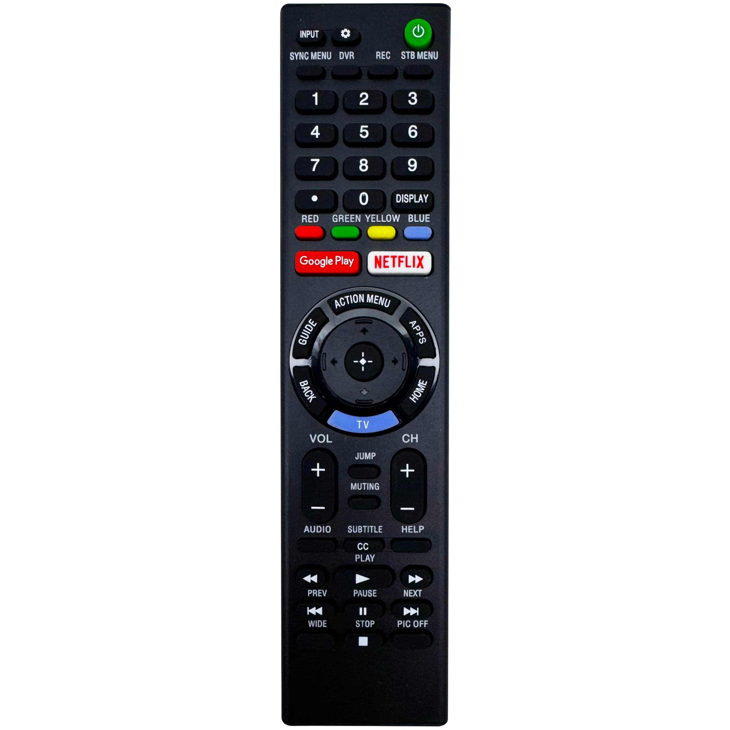 INTECHING TV Remote Control Replacement for Sony RMF-TX220U, RMF-TX300U, RMF-TX310B, RMF-TX310U
