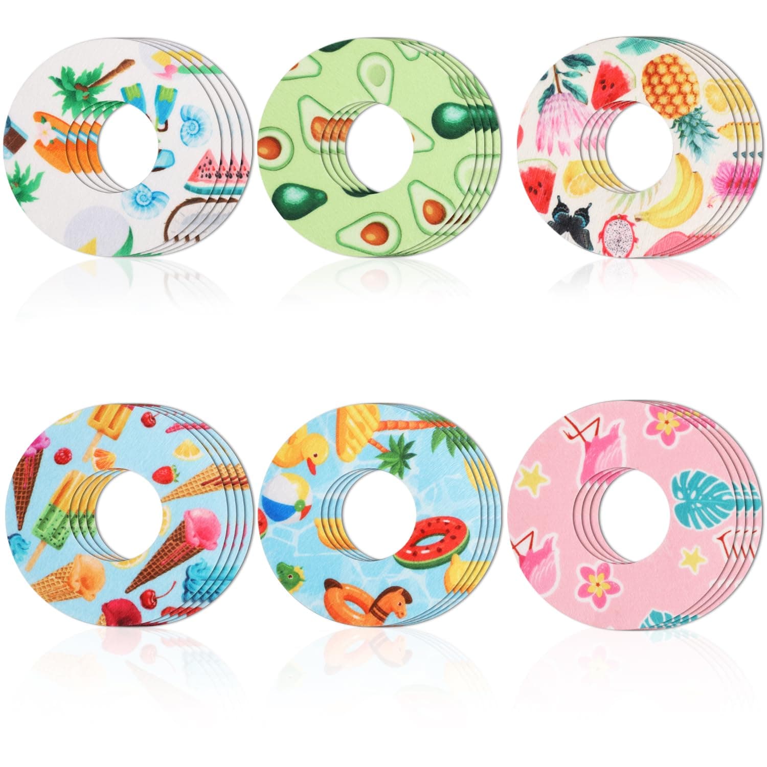 24pcs Waterproof Sensor Covers for Libre 2, Breathable Sweatproof Sensor Stickers for Freestyle Libre 1/2 Sensor Covers Adhesive Patches for Swimming Sports Showering