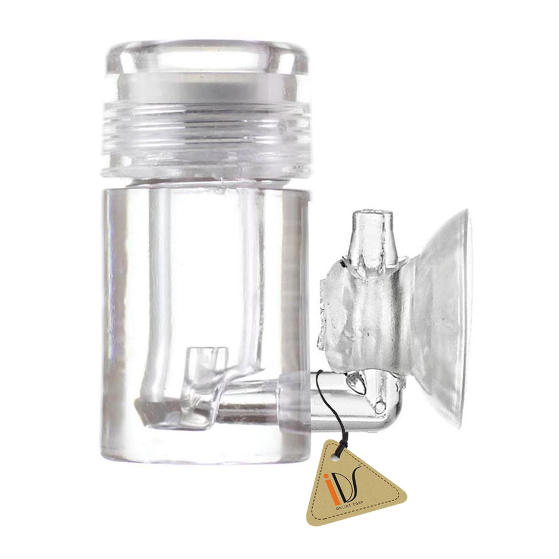 IDS Home Aquarium Tank Acrylic CO2 Flat Diffuser with CO2 Bubble Counter for Small Plant Tank, S