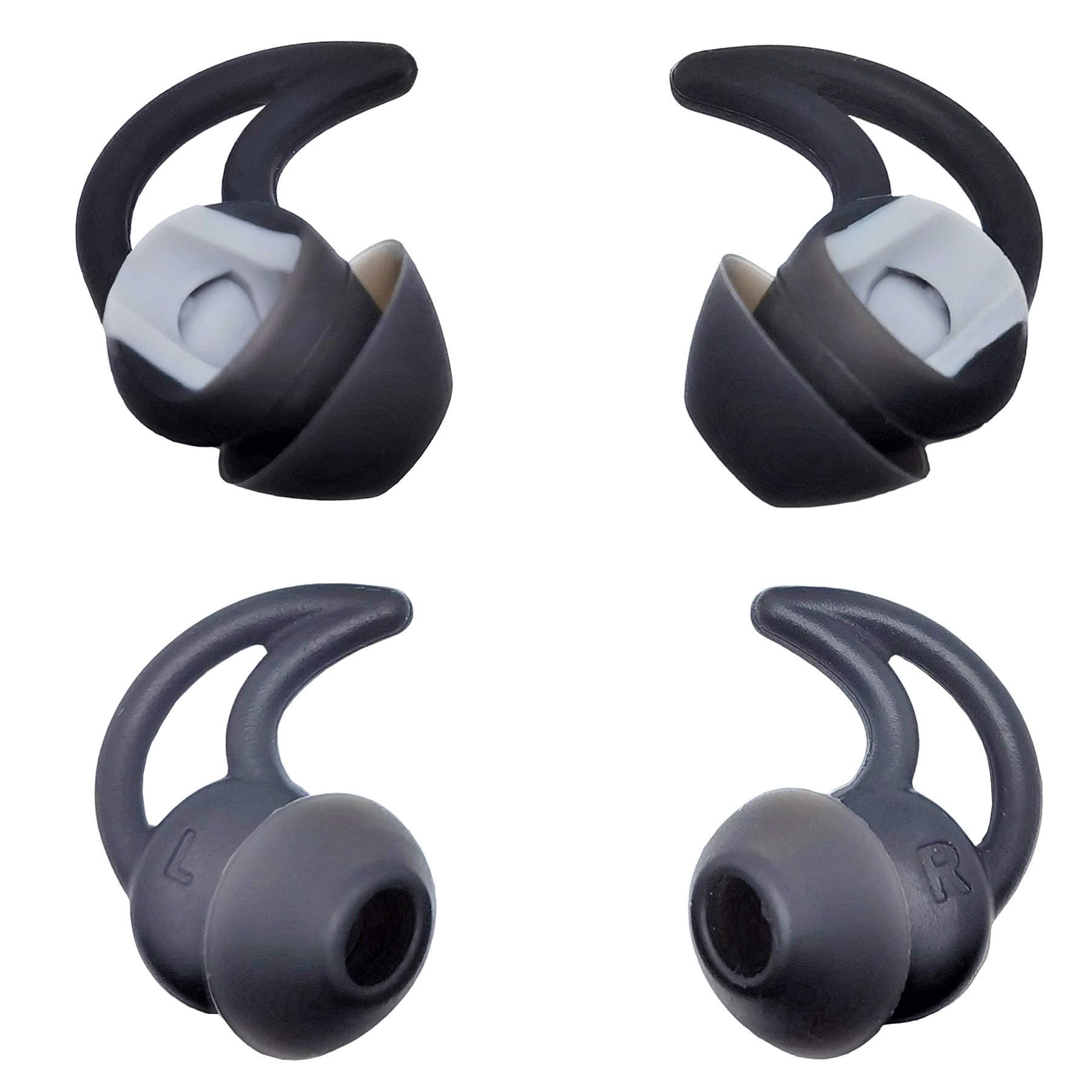 Earbuds Replacement Tips 2 Pairs Medium Silicone Noise Cancelling Compatible with Bose Earphone QC20 QC20i QC30 SoundSport Wireless Earbuds SIE2 SIE2i IE2 IE3
