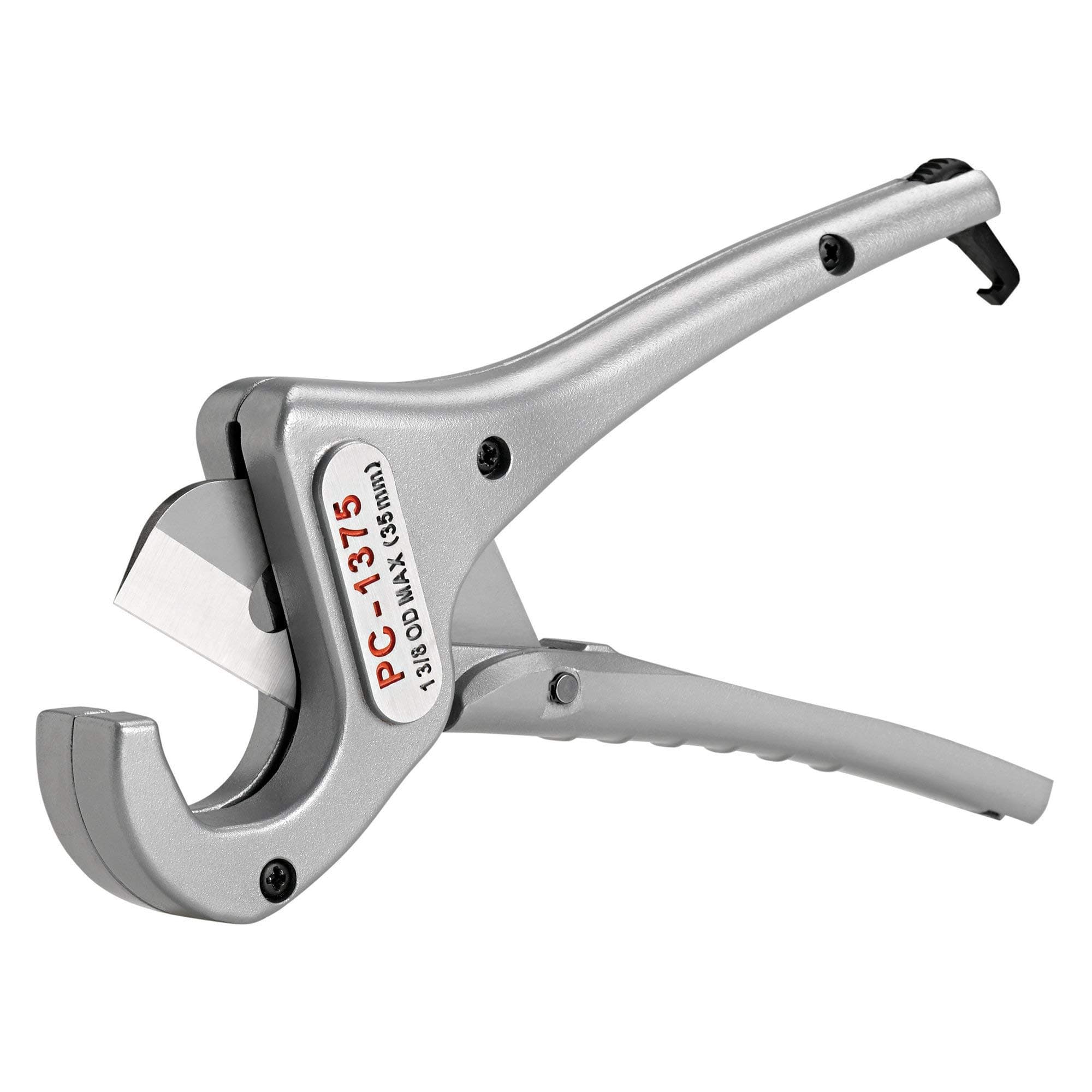 23493 Model PC-1375 ML Single Stroke Plastic Pipe and Tubing Cutter, 1/8-inch to 1-3/8-inch Pipe Cutter, Chrome