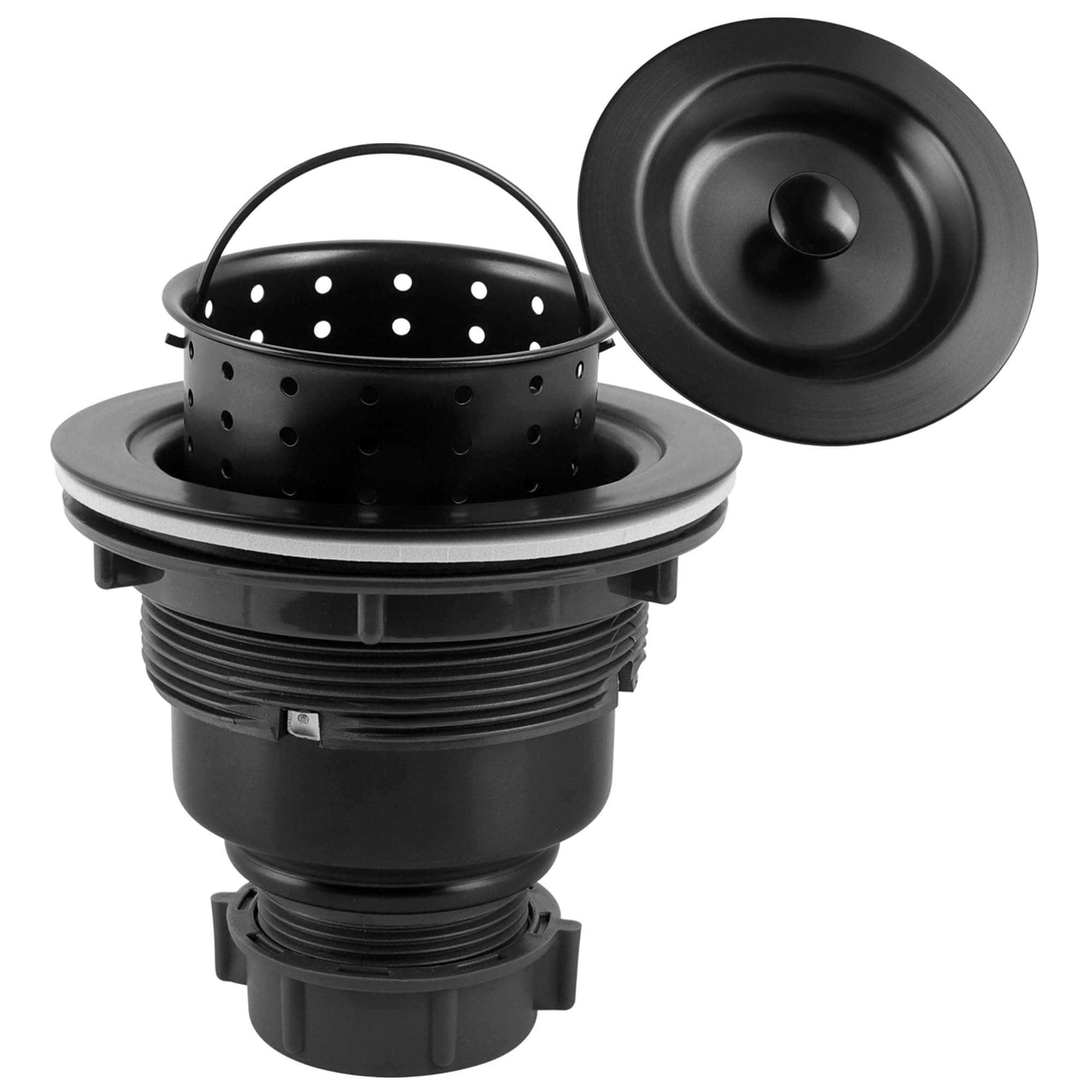 LQS Kitchen Sink Strainer and Stopper with Deep Removable Waste Basket