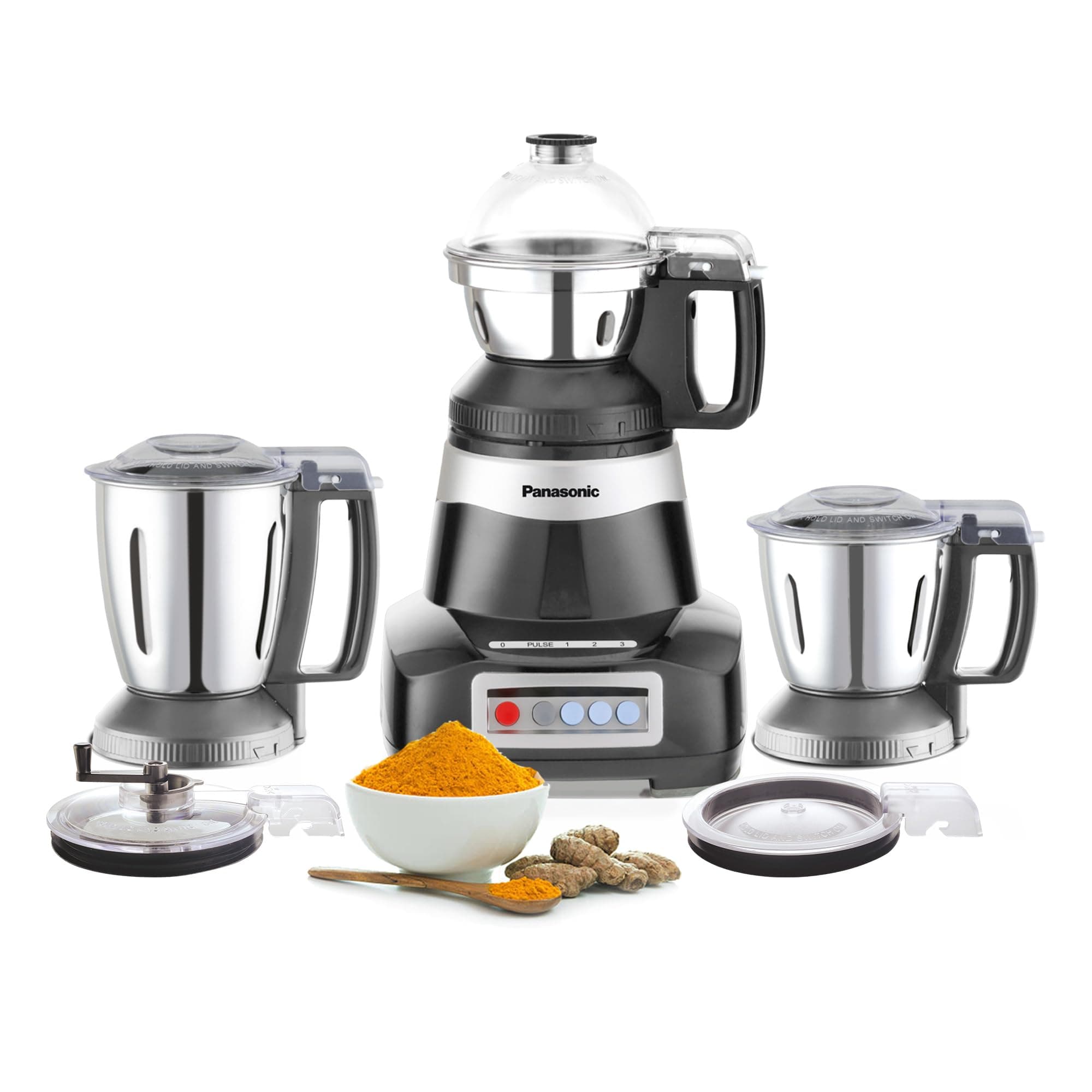 2000W Powerful Mixer Grinder with Double Safety Lock, 3 Multipurpose Jars - MX-AE365