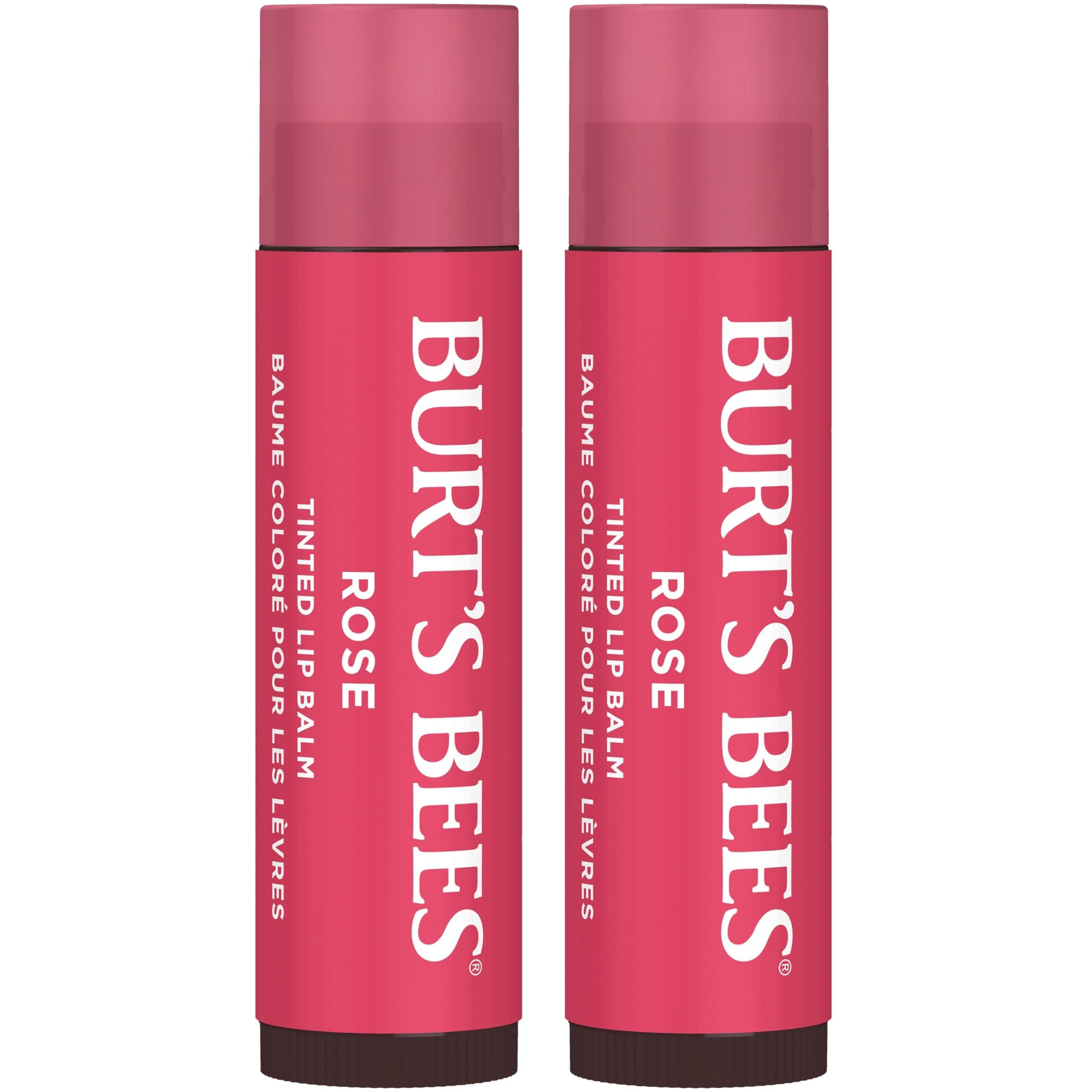 - Lip Tint Balm with Long Lasting 2 in 1 Duo Tinted Balm Formula, Color Infused with Deeply Hydrating Shea Butter for a Natural Looking Buildable Finish, Petal Rose (2-Pack)