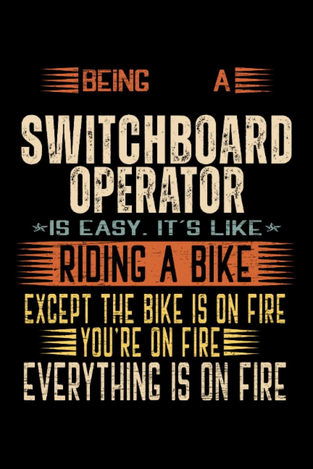 Switchboard Operator Notebook: Notebook gift to Substitute Teacher | 6 x 9 inches lined notebook with Date and Days | 110 pages