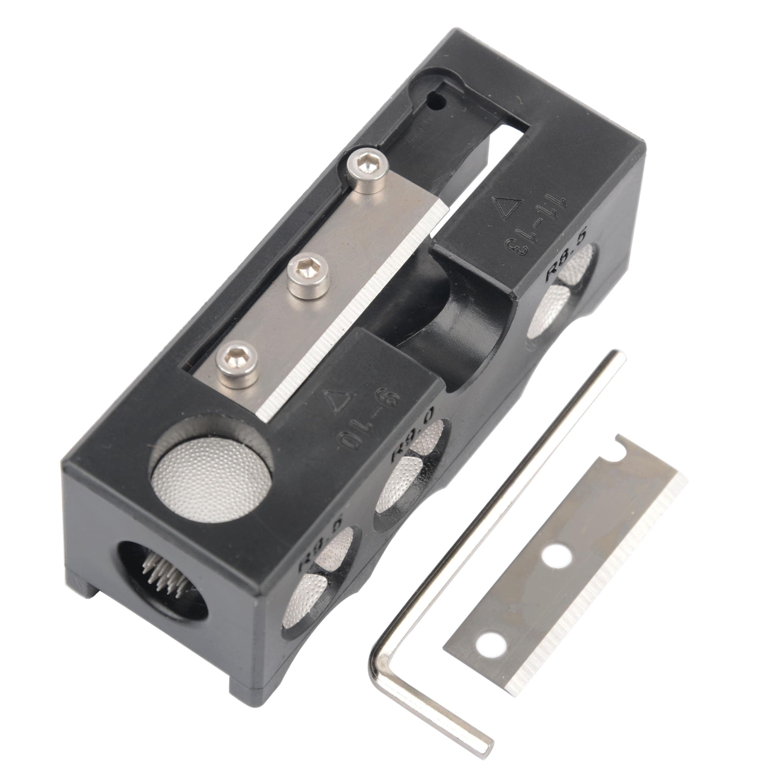 MUZOCT 9 in 1 Plastic Pool Cue Tip Repair Tool, Pool Cue Accessories for Replacement and Shaping Cue Tips