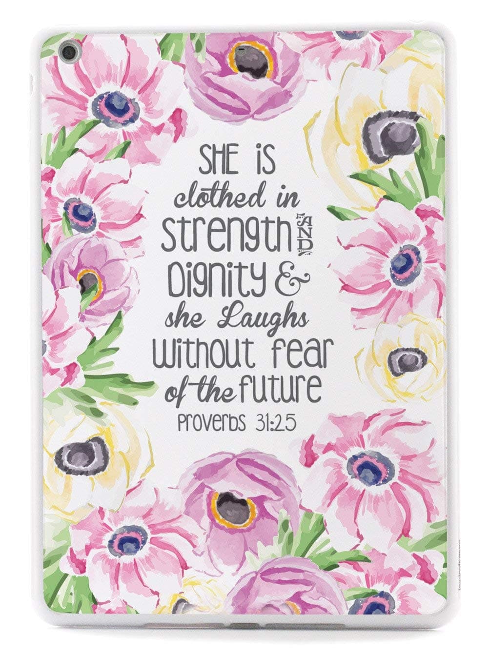 Inspired Cases - 3D Textured iPad Mini Case - Rubber Bumper Cover - Protective Tablet Case for Apple iPad Mini - Proverbs 31.25 - Bible Verse Quote Inspirational Design