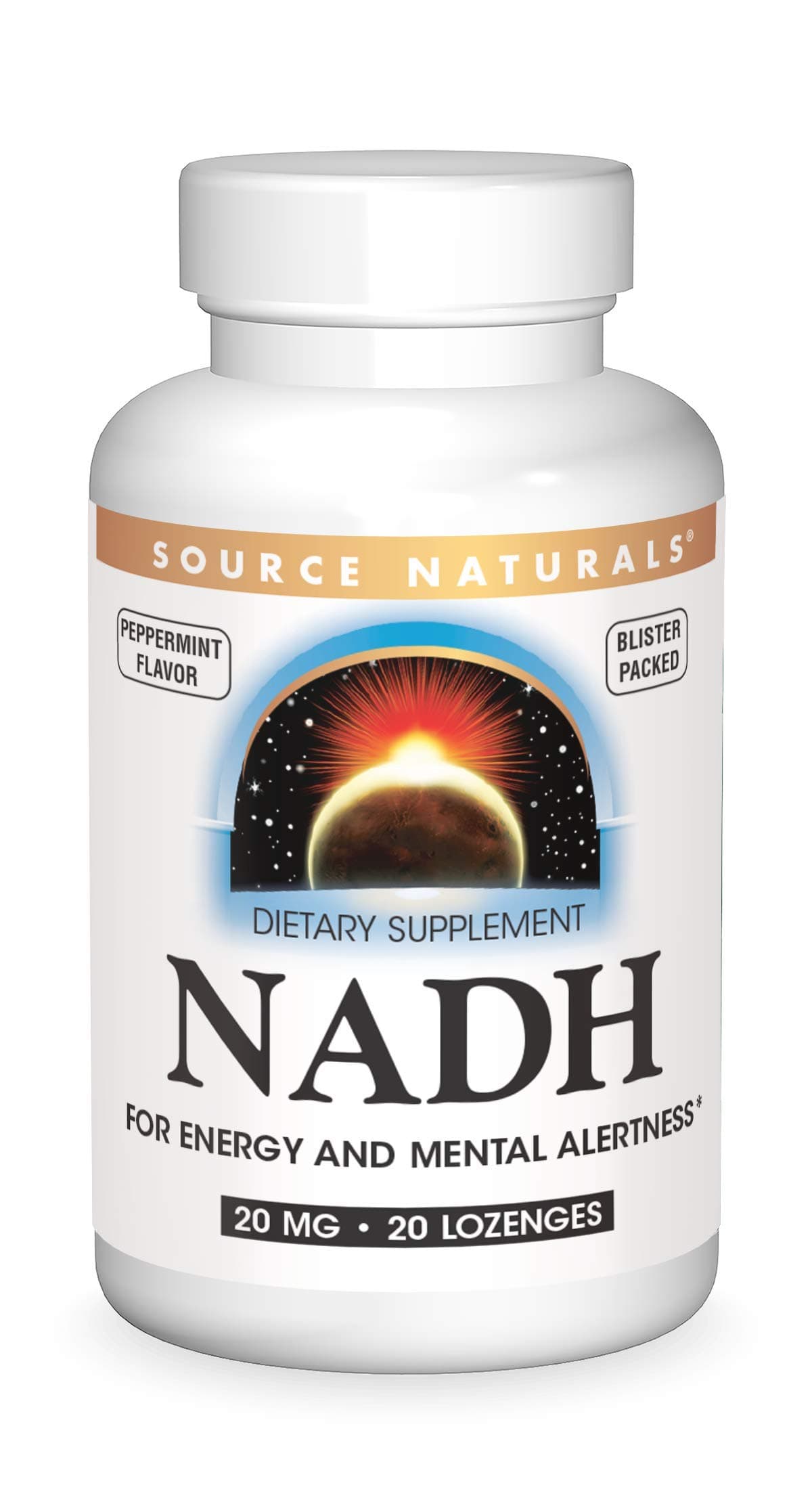 NADH 20mg, Boost Energy and Mental Alertness* - 20 Lozenges