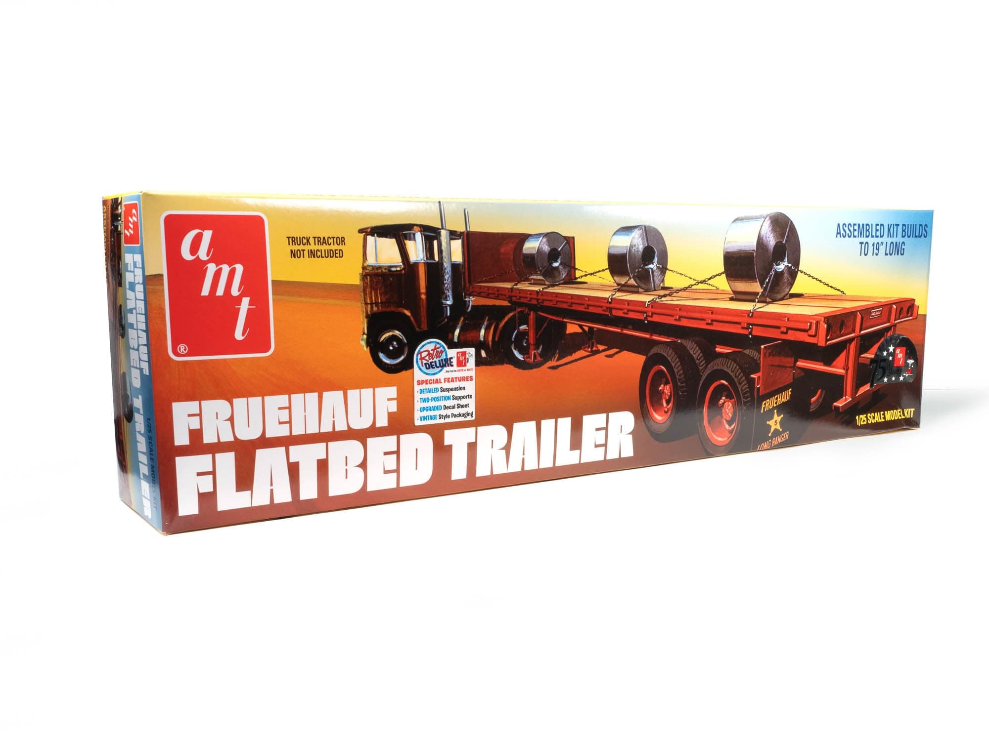 Fruehauf Flatbed Trailer 1:25 Scale Model KIt