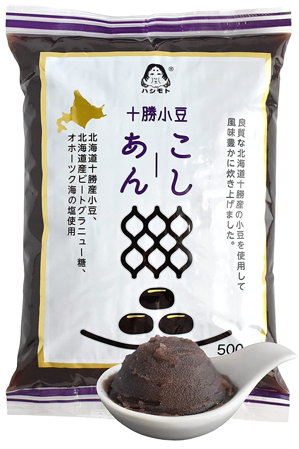 Red Bean Paste for Creative Sweets Recipes -Japanese Artisanal Strained Koshian- Additive-Free, Gluten-Free, Vegan, Hokkaido, Japan, 500g