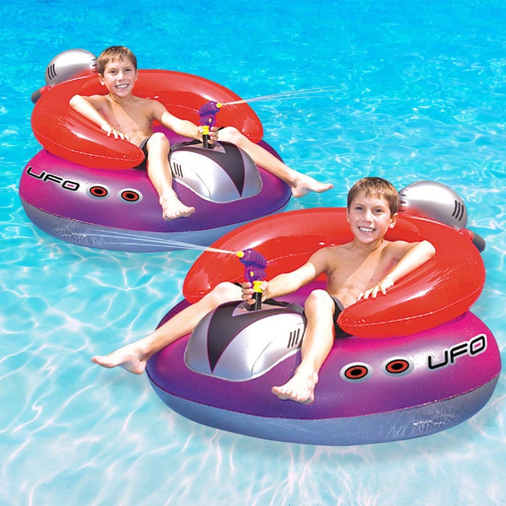 Swimline UFO Squirter Swimming Pool Floating Game, 2-Pack