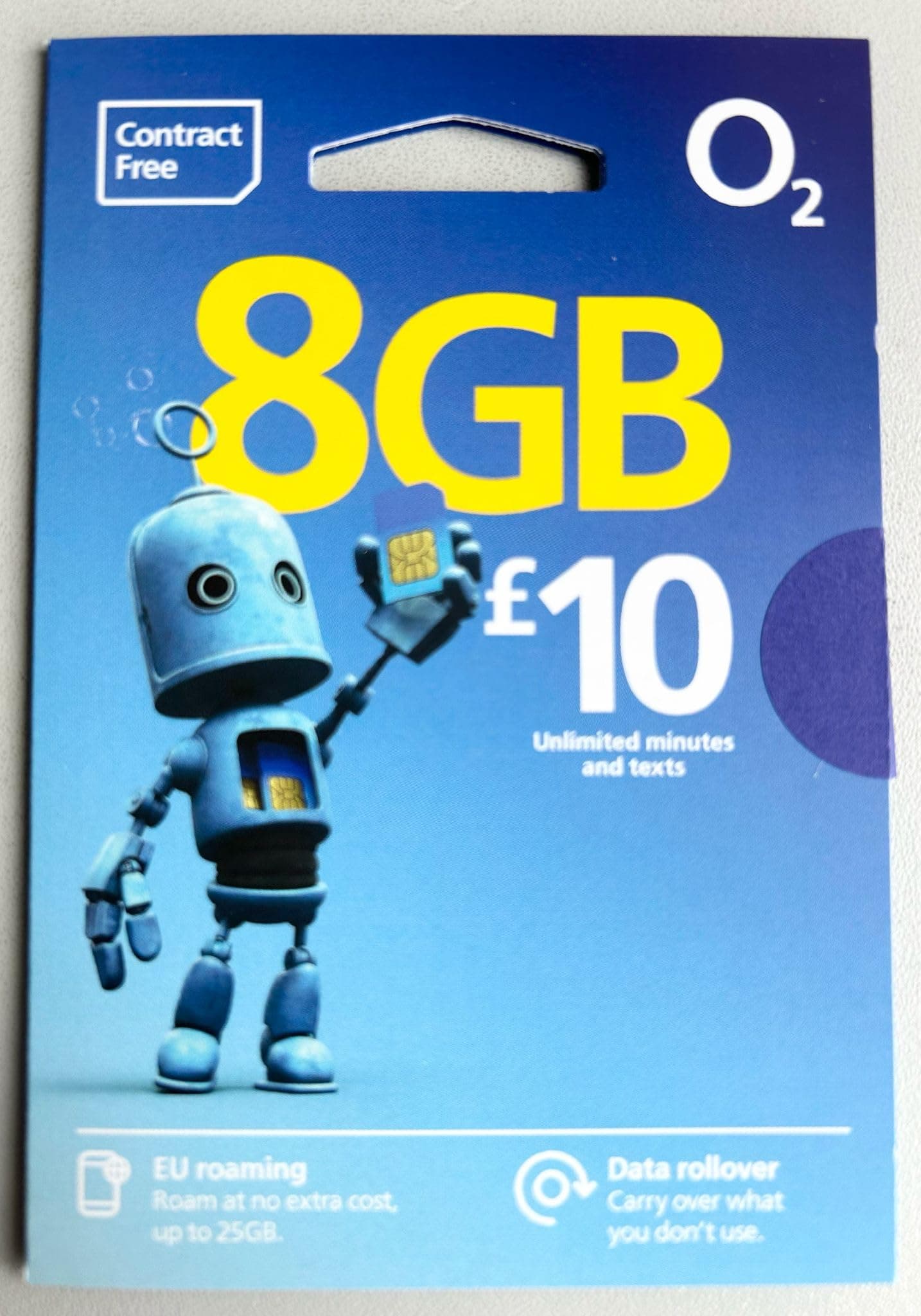 O2 Big Bundle 10 tariff SIM Card, BB10 Model, LTE Technology