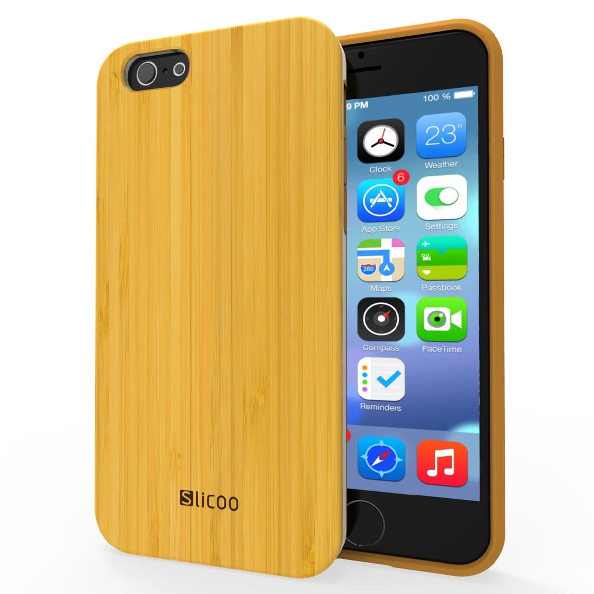 iPhone 6 Case Bamboo, Slicoo Bamboo Wooden Slim Case for iPhone 6 4.7 inch