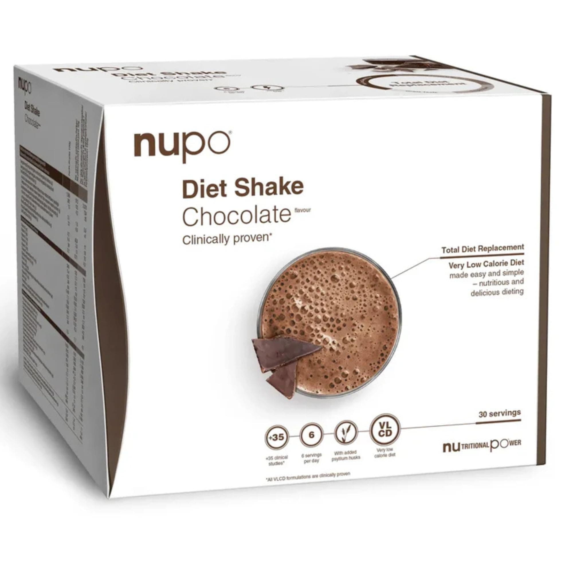 Diet Shake Chocolate 30 Servings, Brown