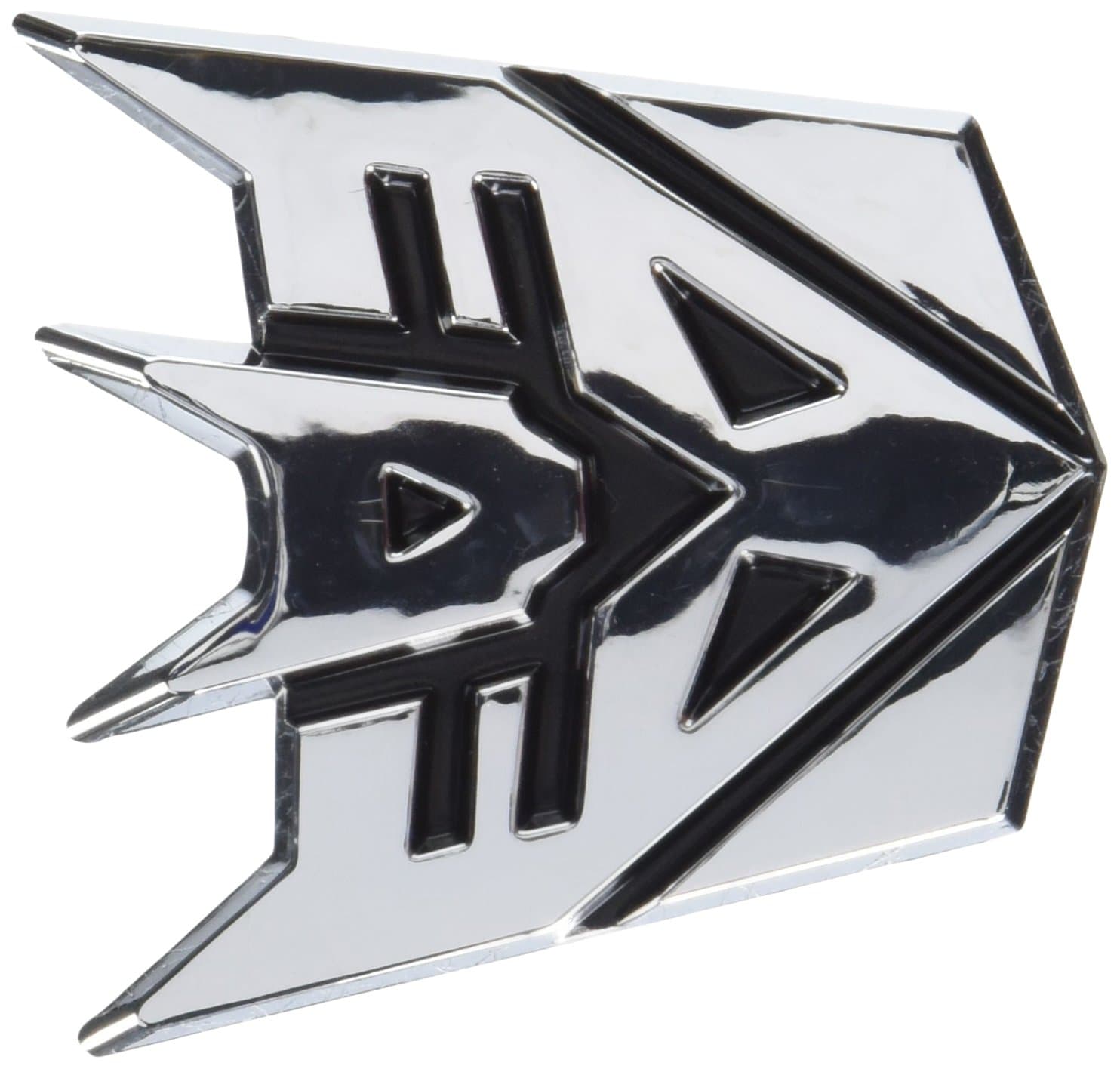 Transformers Deceptacon Chrome Emblem 3" Tall ((Not a Decal, High Quality Chrome)