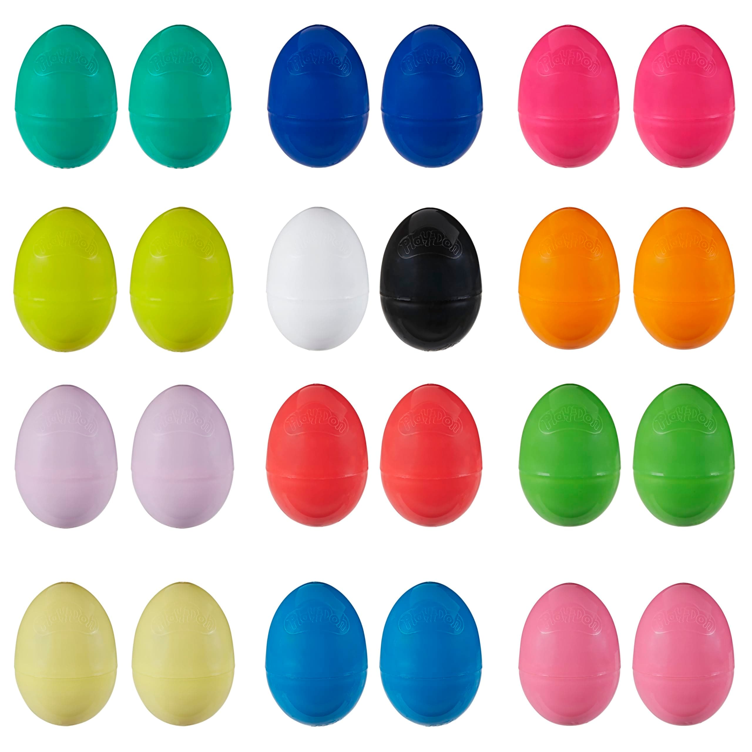 Eggs 24-Pack of Non-Toxic Modeling Compound for Kids 2 Years and Up for Party Favors, Easter Basket Stuffers, Pinata Toys, and More (Amazon Exclusive)