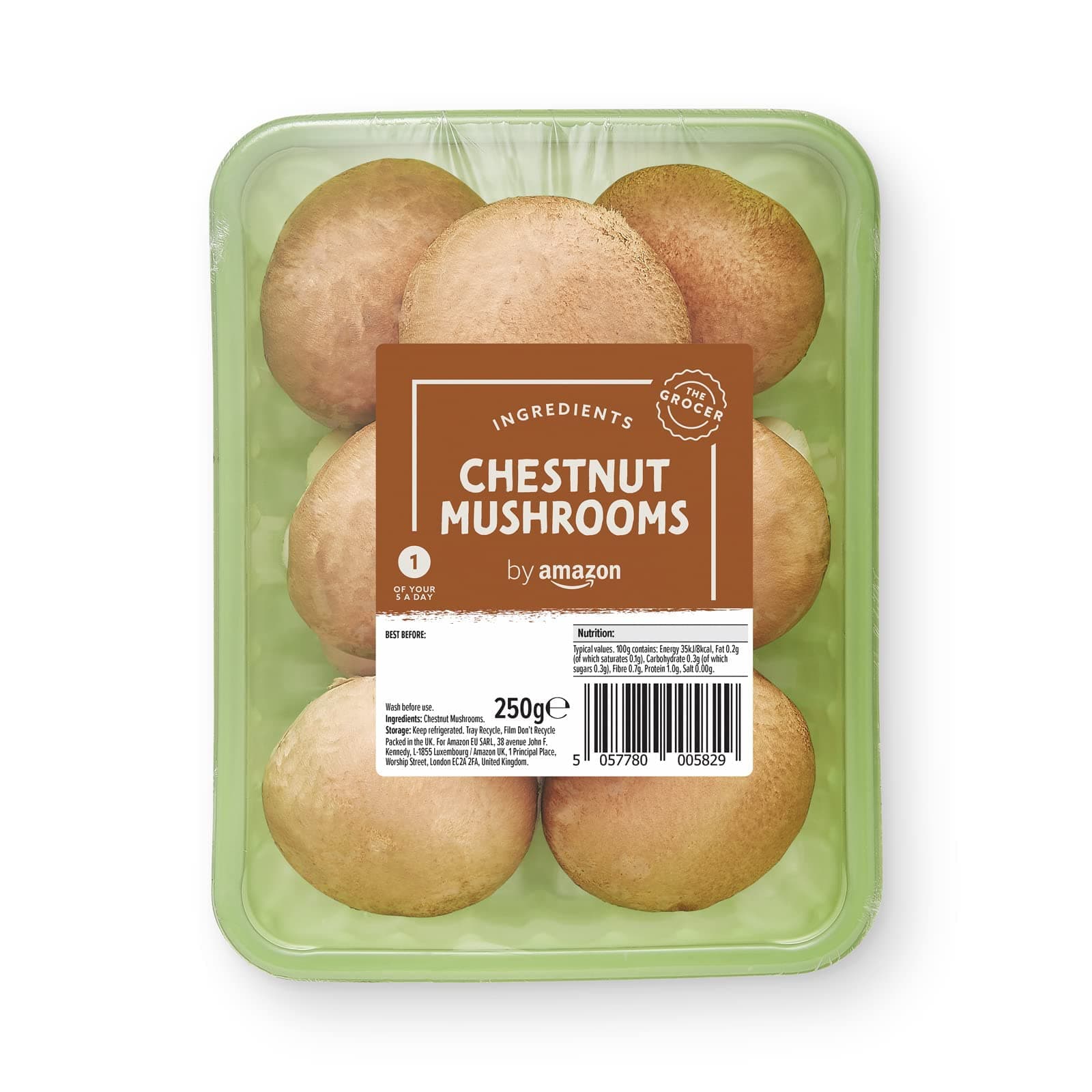 Chestnut Mushrooms, 250g