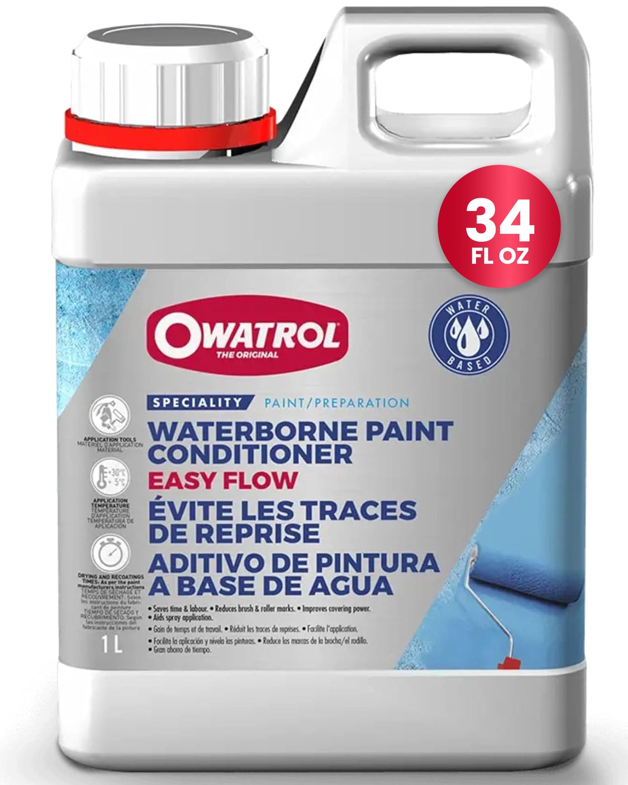 OWATROL Floetrol Acrylic Pouring Easy Flow, Medium (White)