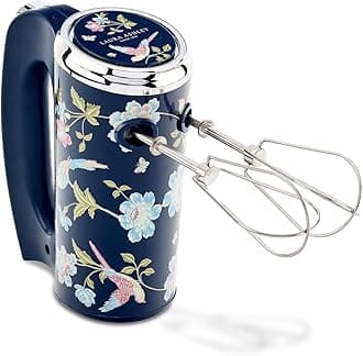 Hand Mixer Electric Handheld 200W - Hand Held Electric Whisk with 5 Variable Speeds - Hand Mixers with Durable Stainless Steel Beaters - Easy to Clean Light Weight Cake Mixer for Baking