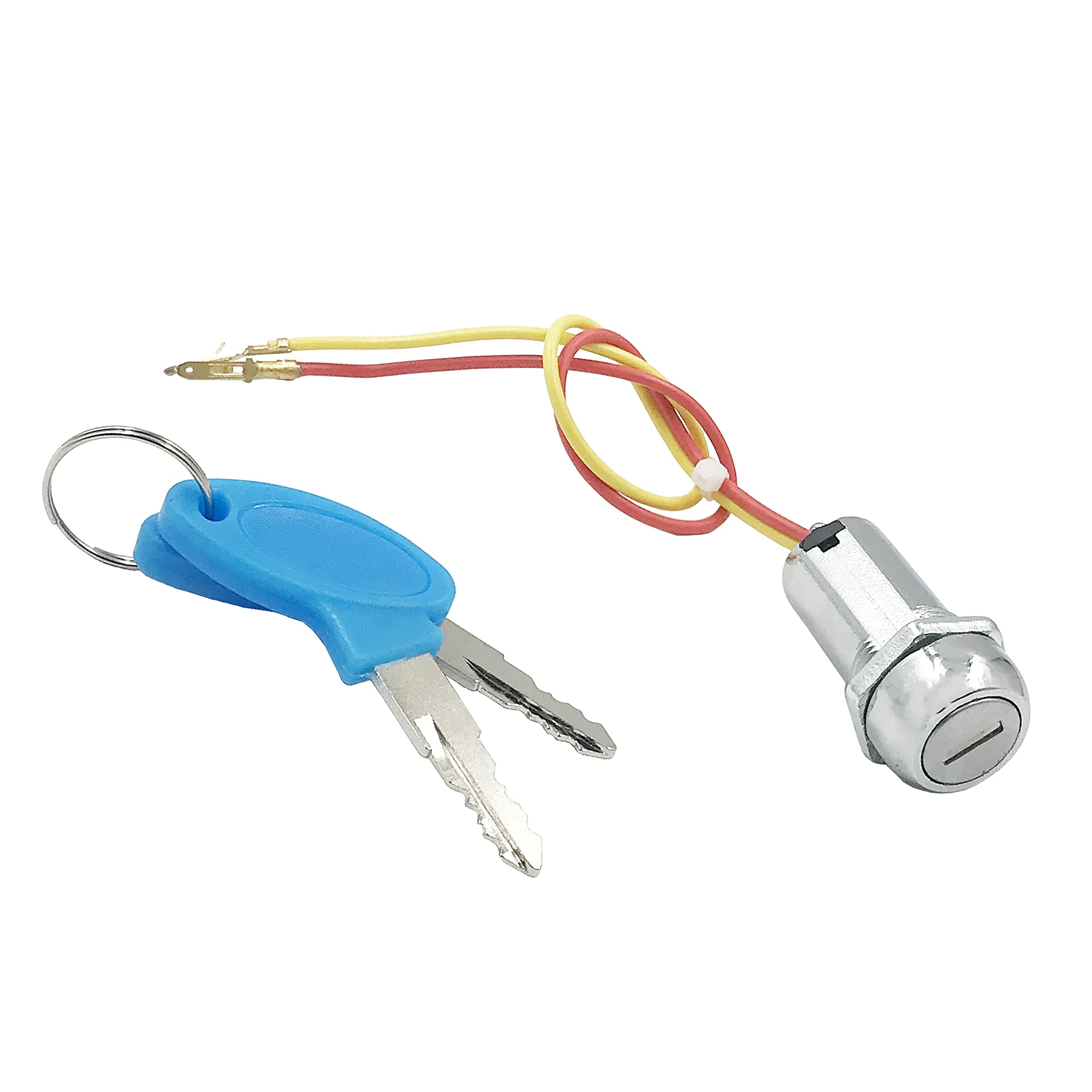 Universal Key Ignition Switch 2 Wire with 2 Keys Ignition Switch For ATV Scooter Motorbike Motorcycle Ignition Starter Switch