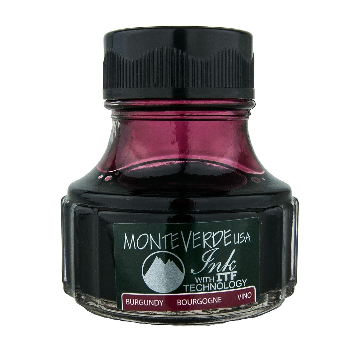 Monteverde Ink Bottle, Burgundy