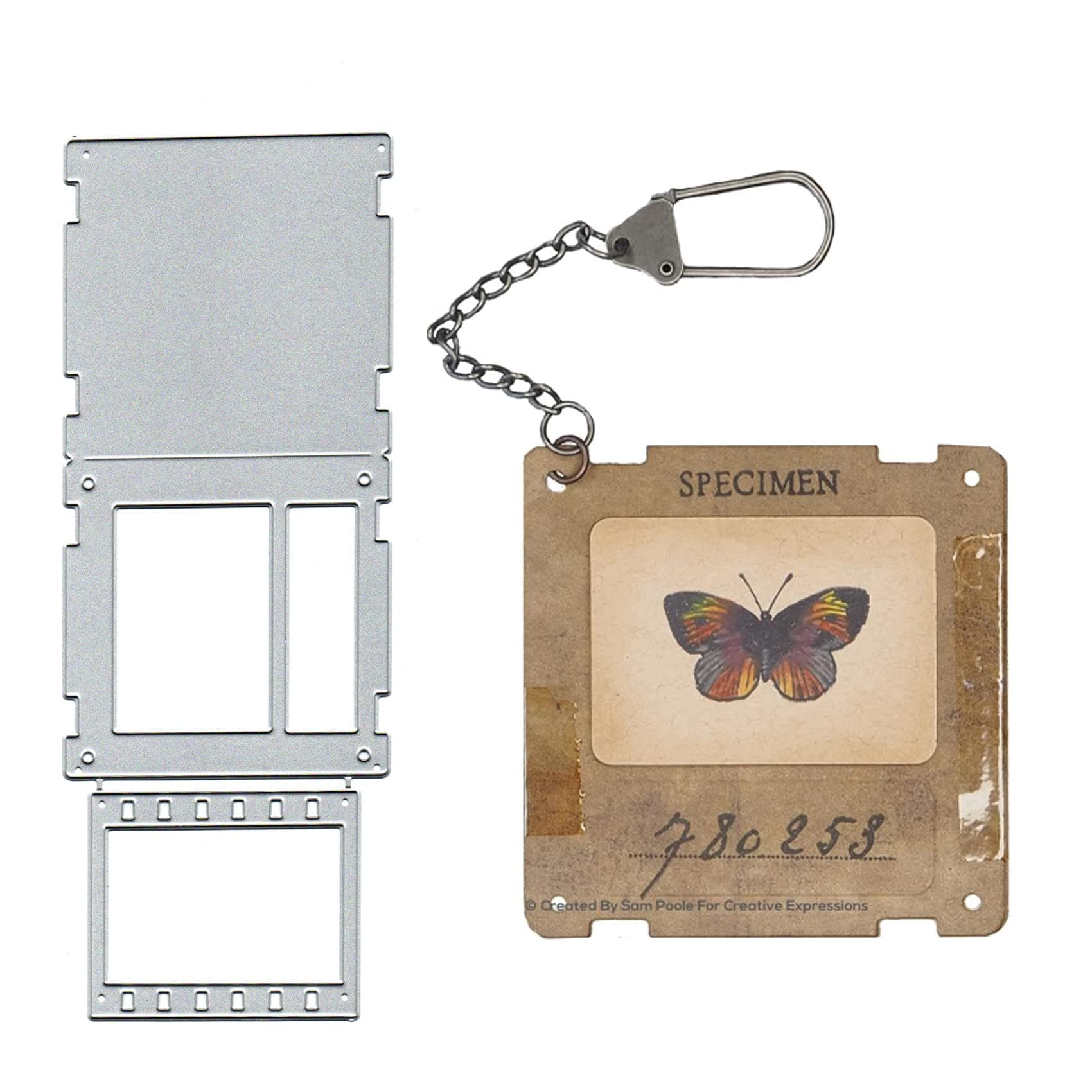 Retro Slides Design Metal Cutting Die Cuts, Old-Fashioned Basic Retro Slides Design Stencils DIY Crafts Card Cutting Dies Cuts for DIY Embossing Card Making Photo Decorative Paper Dies Scrapbooking