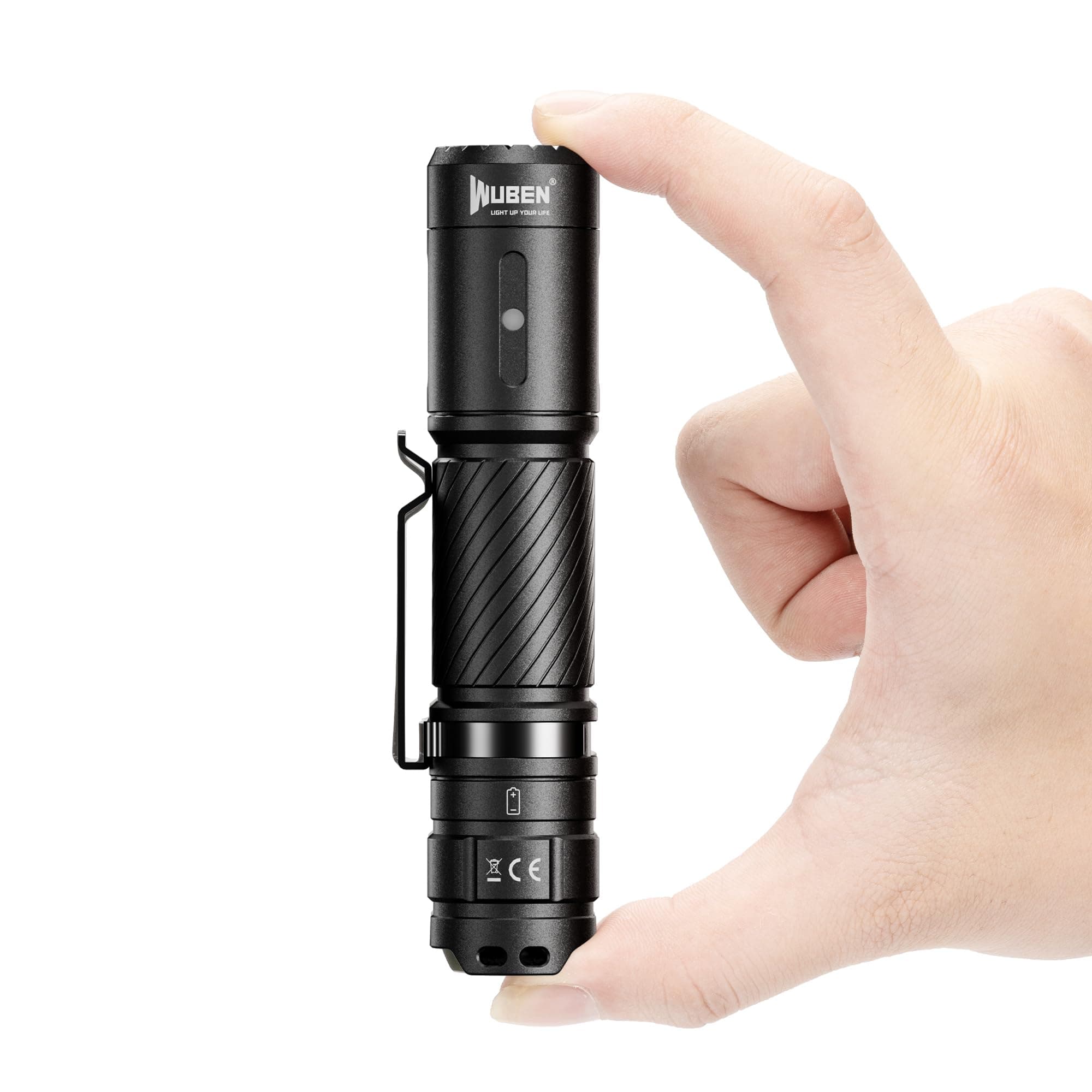 C3 Flashlight 1200 High Lumens Rechargeable Flashlights 6 Modes Super Bright IP68 LED Tactical Flashlight for Camping, Home, Emergency, Rescue, Hunting, Inspection, Repair, Tool Gifts for Men