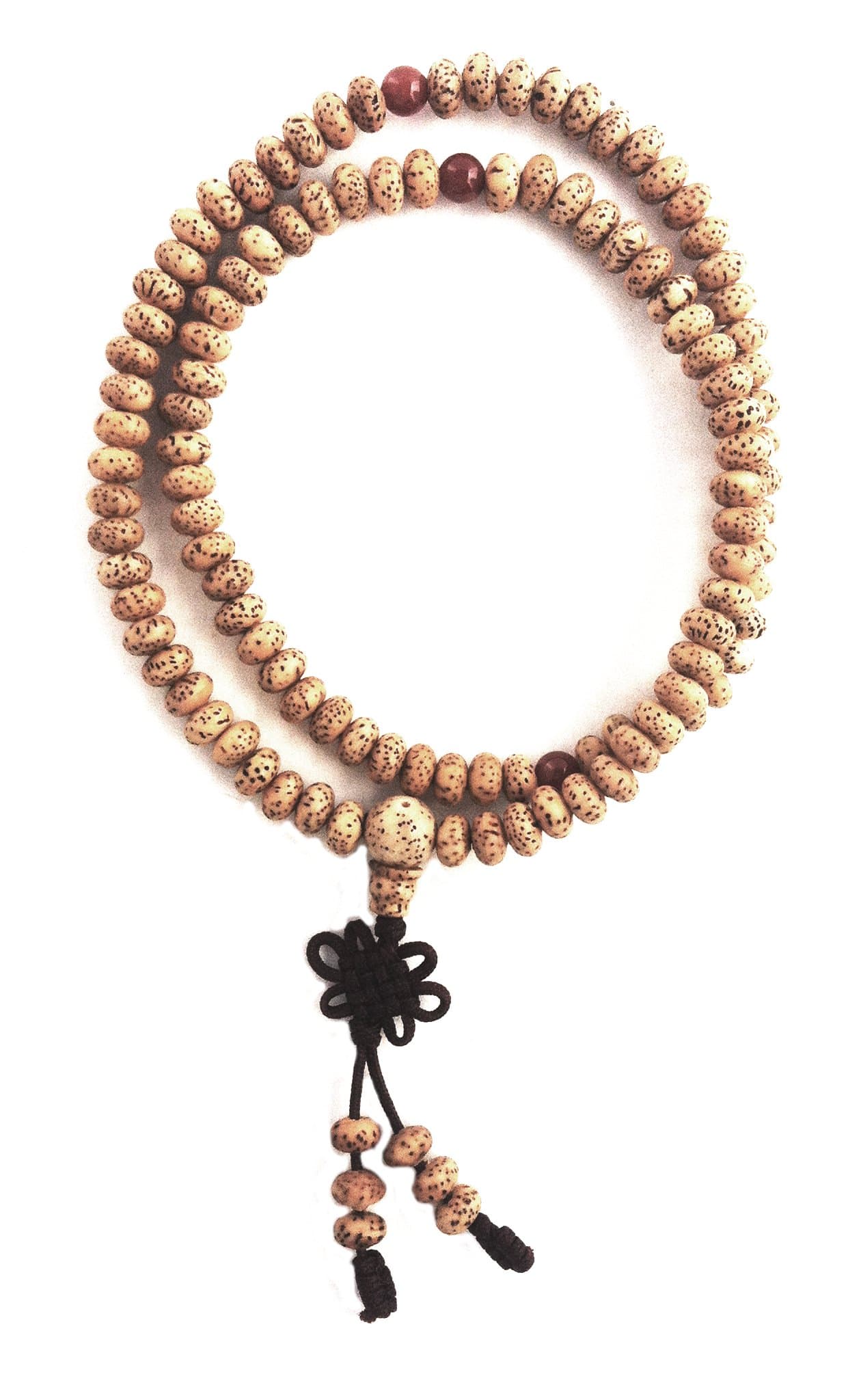 Antique Lotus Seed Mala White 108 Beads