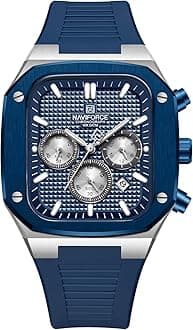 Men's Quartz Watch with Automatic Date and Week Indication - Analogue Wrist Watch