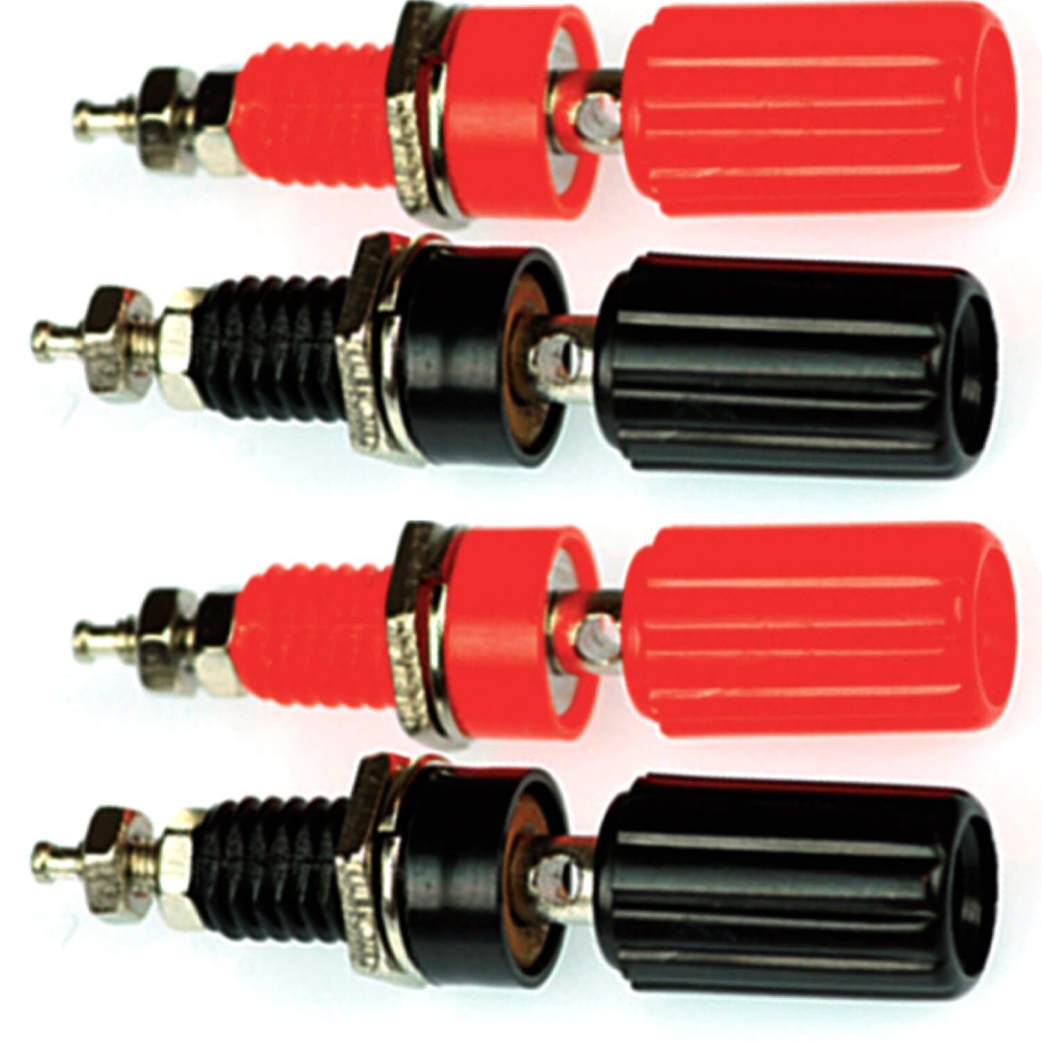 CESS Amplifier Terminal Connector Binding Post Banana Plug Jack Socket Panel/Chassis Mount Connectors - Length:1.8" (4 Pack)