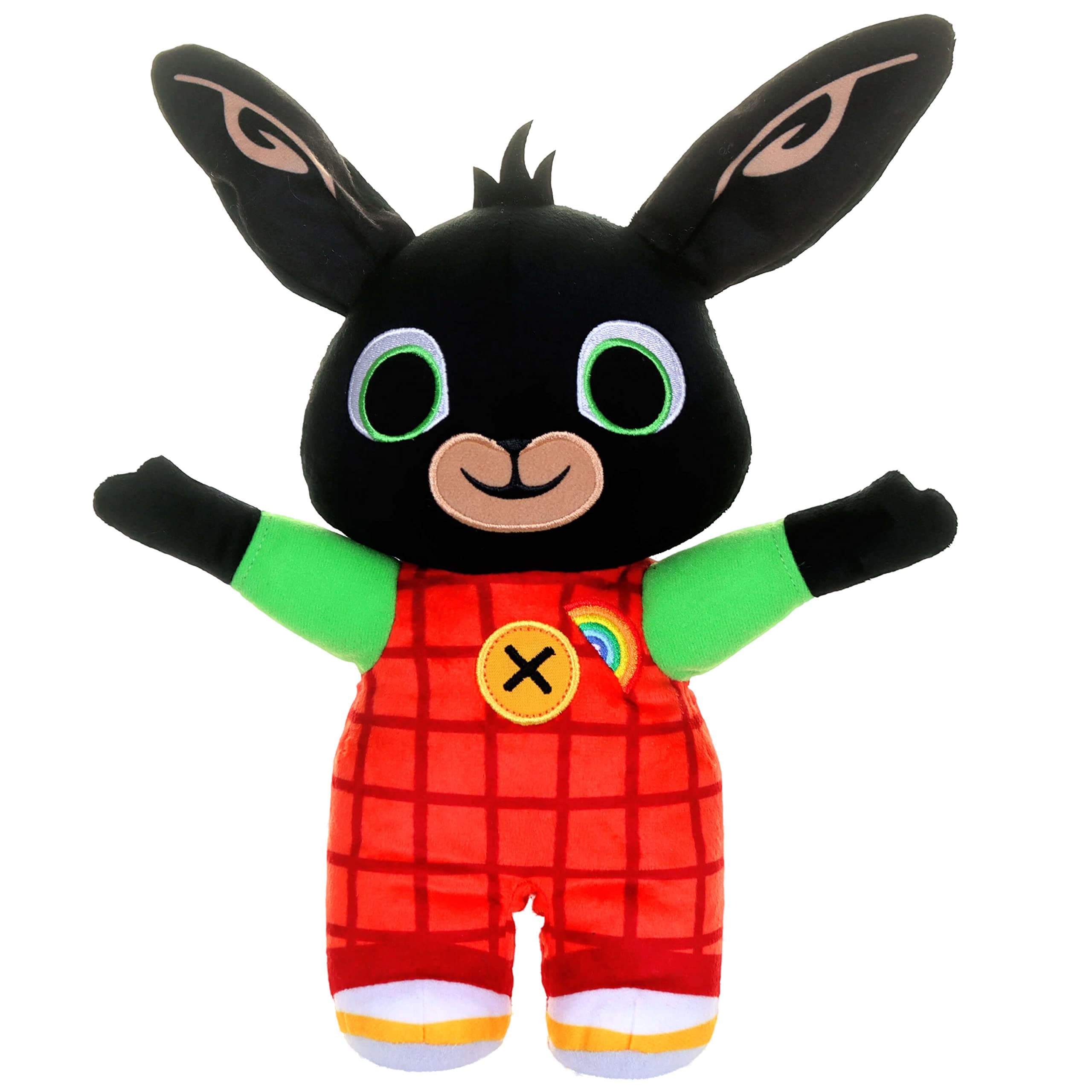 BING Bing BBC CBeebies and Friends Talking Rainybow Interactive Soft Toy Zero Months+ Boy Girl Present One Item Colourful Light-up Plush (3656)